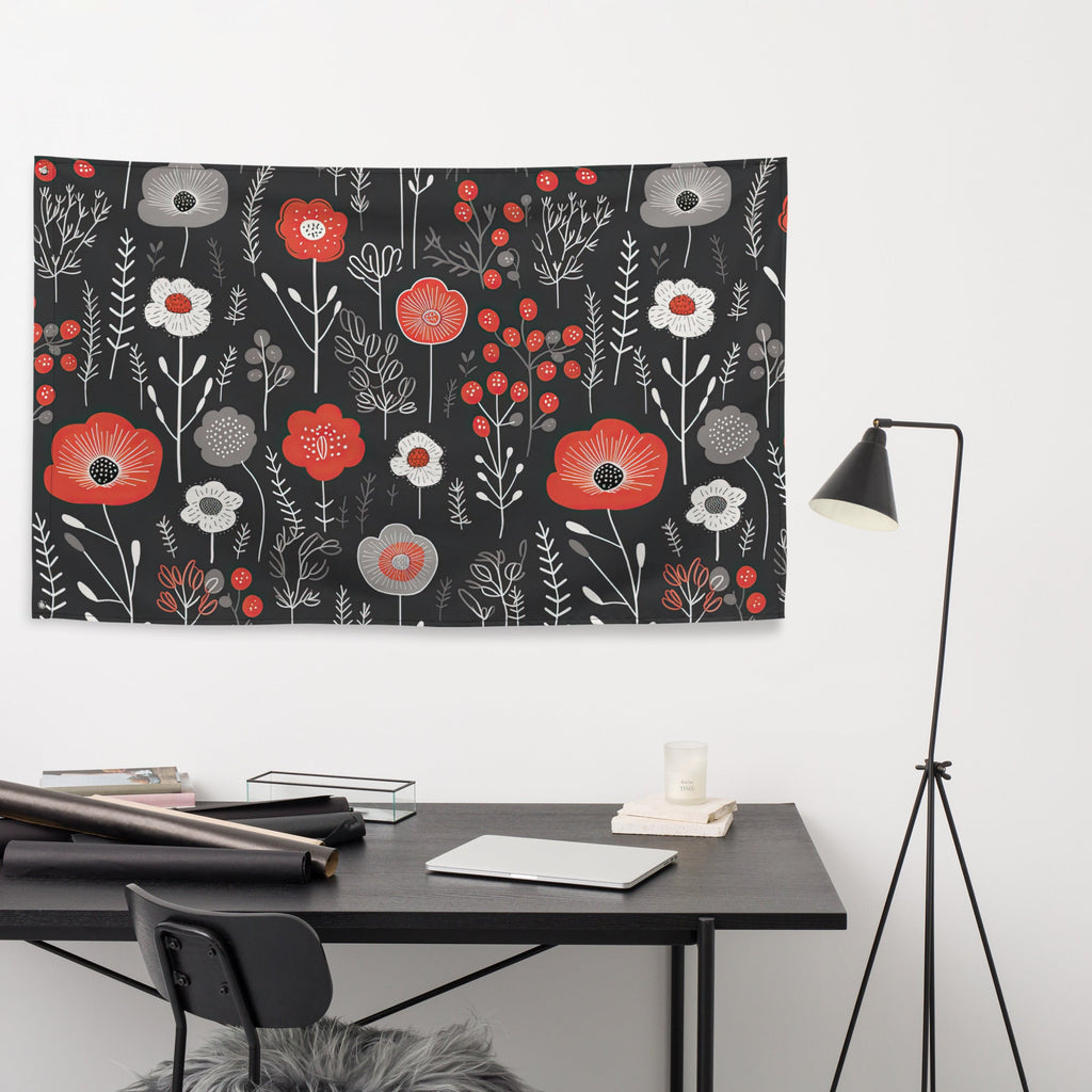 Floral Lover's Flower Enthusiast Wall Hanging Flag
