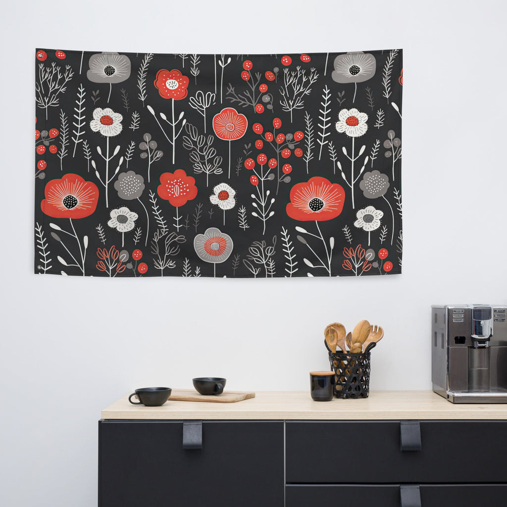 Floral Lover's Flower Enthusiast Wall Hanging Flag