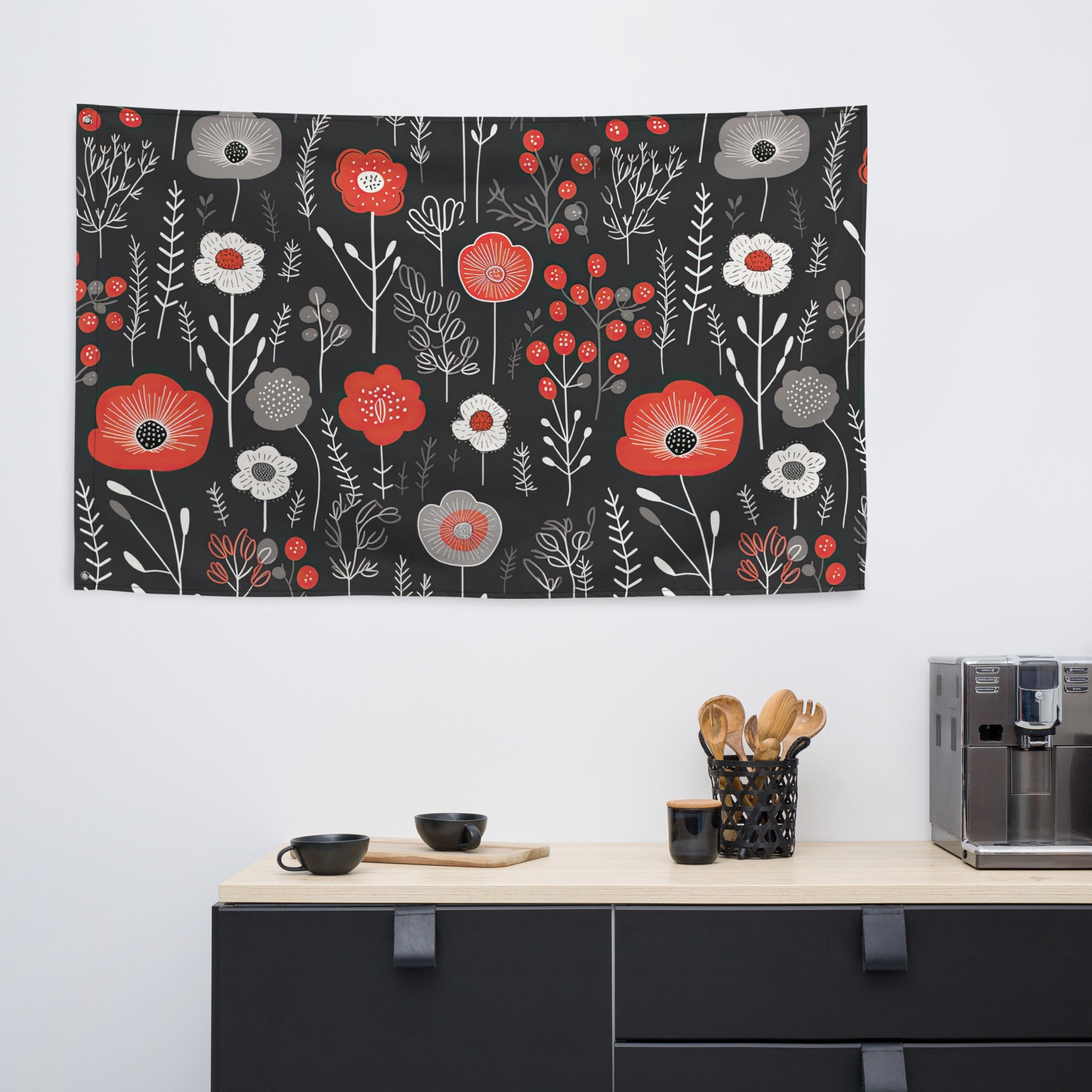 Floral Lover's Flower Enthusiast Wall Hanging Flag