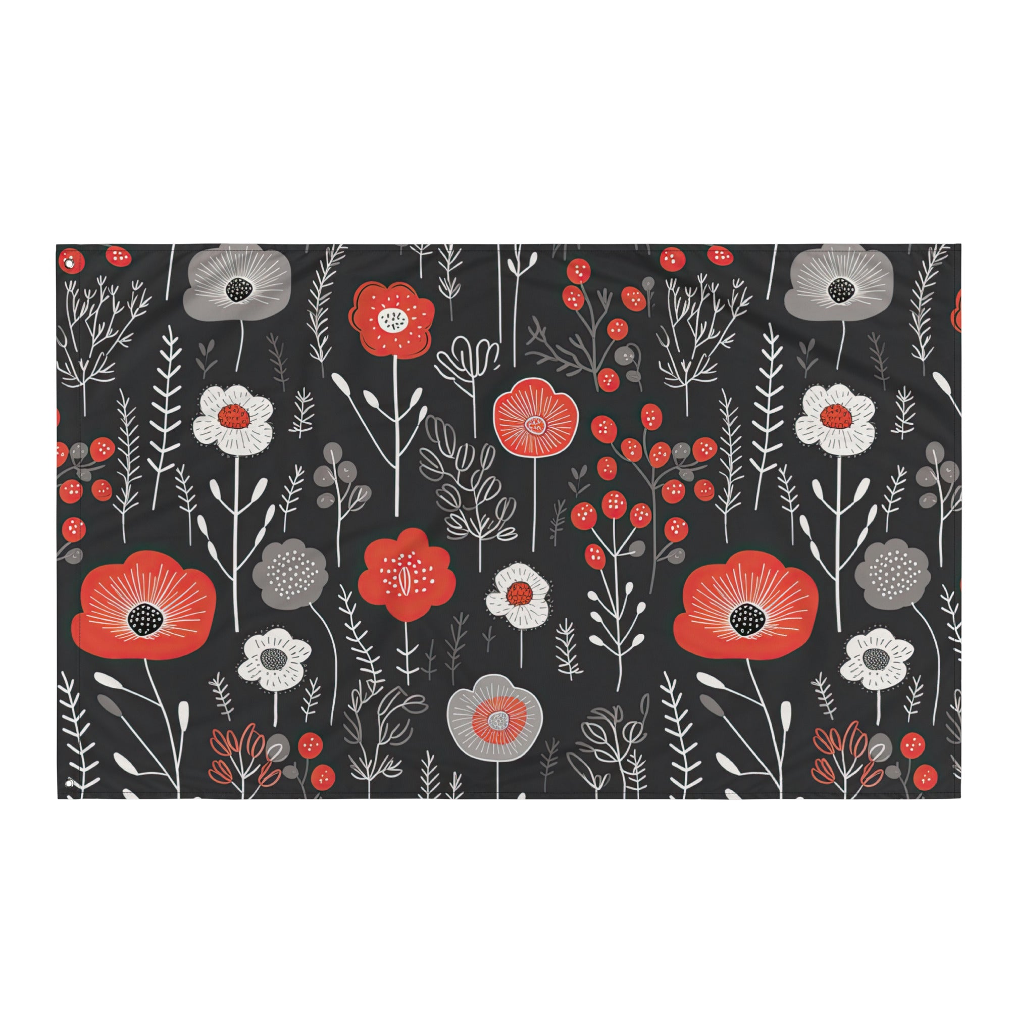 Floral Lover's Flower Enthusiast Wall Hanging Flag