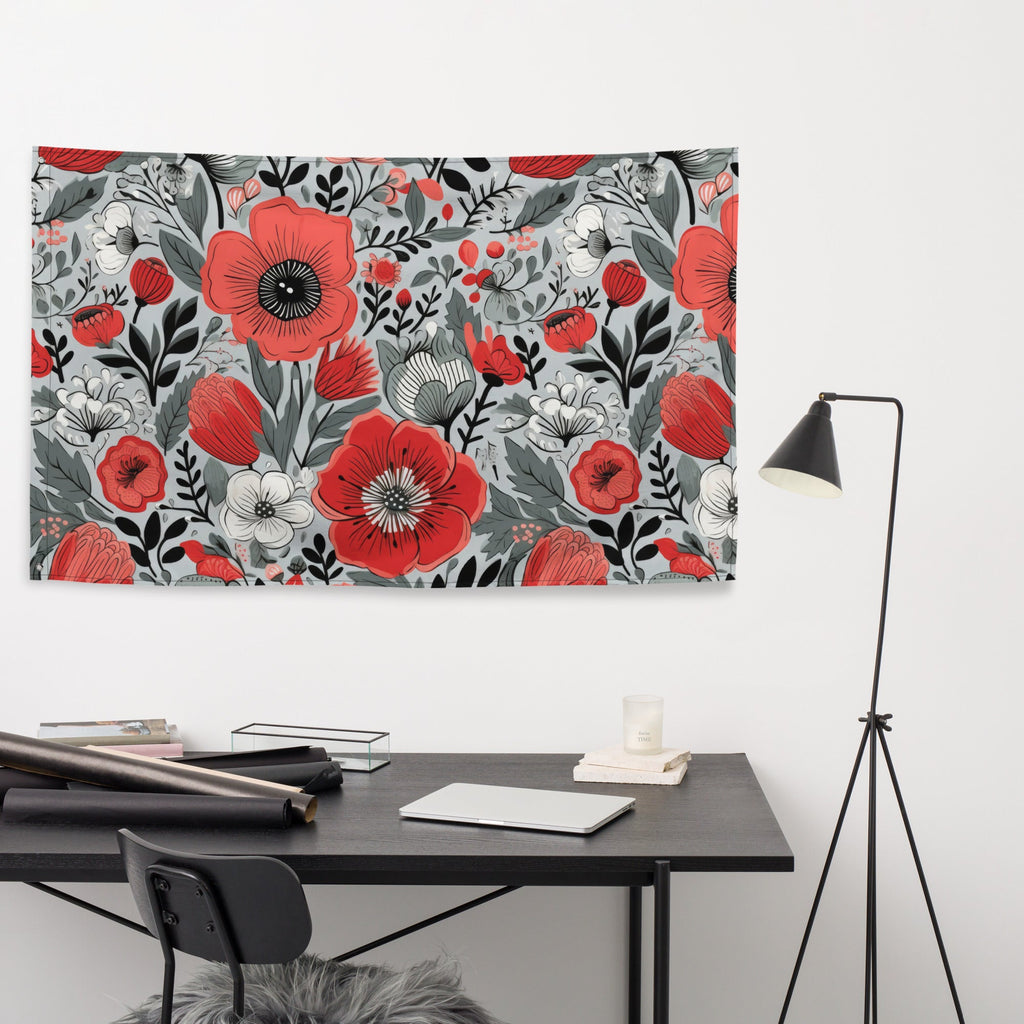 Floral Lover's Flower Enthusiast Wall Hanging Flag