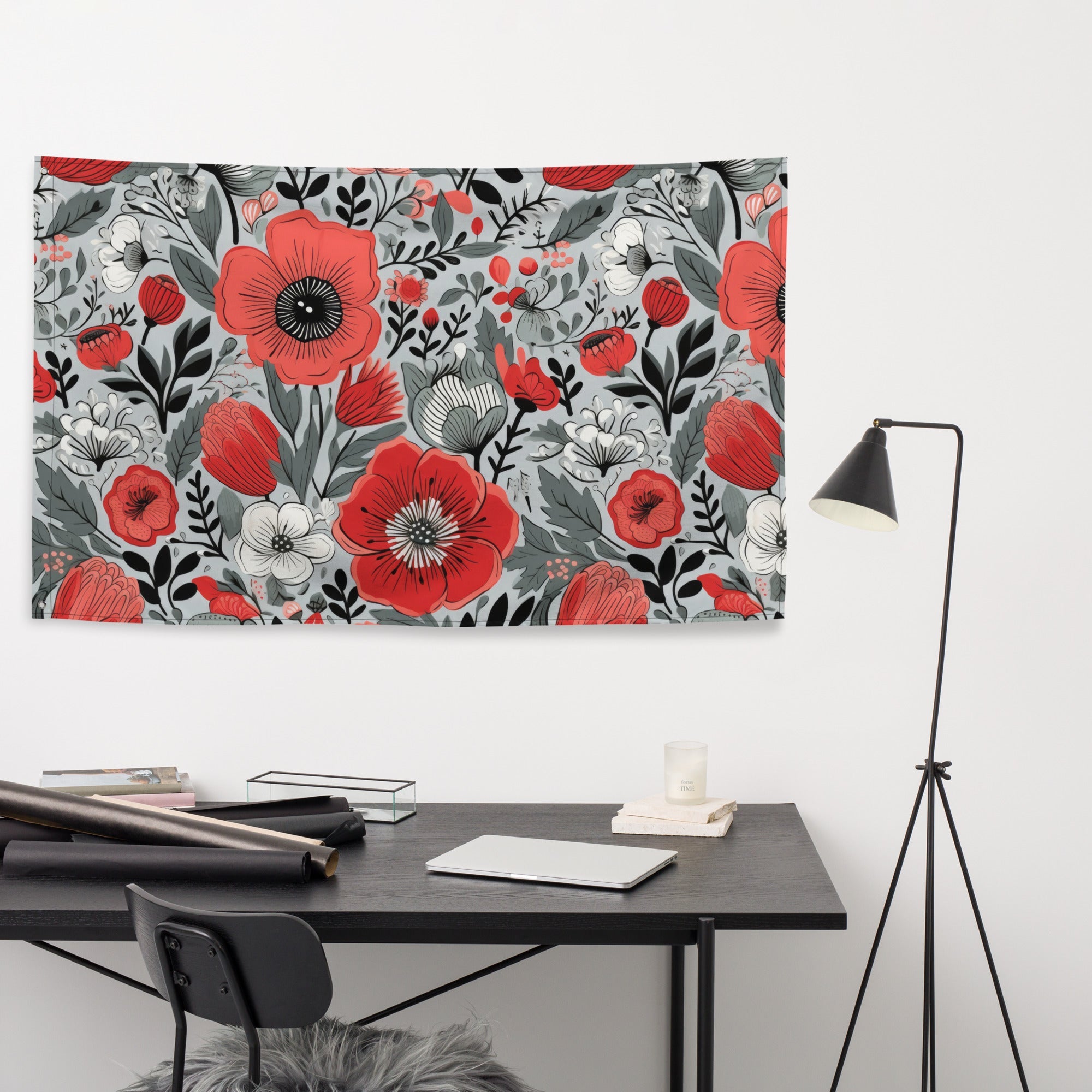 Floral Lover's Flower Enthusiast Wall Hanging Flag