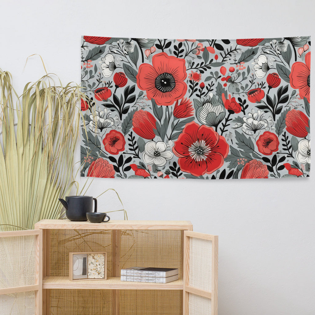 Floral Lover's Flower Enthusiast Wall Hanging Flag