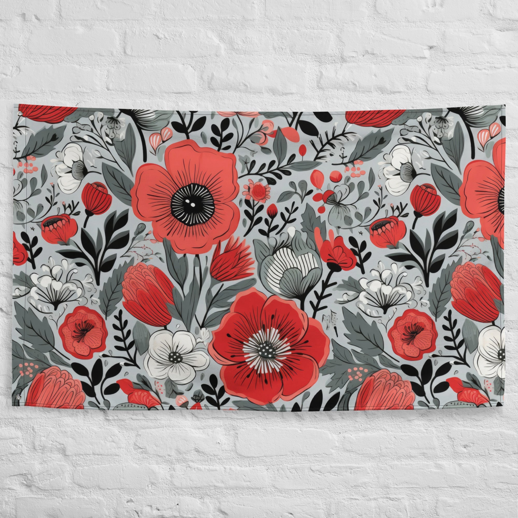 Floral Lover's Flower Enthusiast Wall Hanging Flag