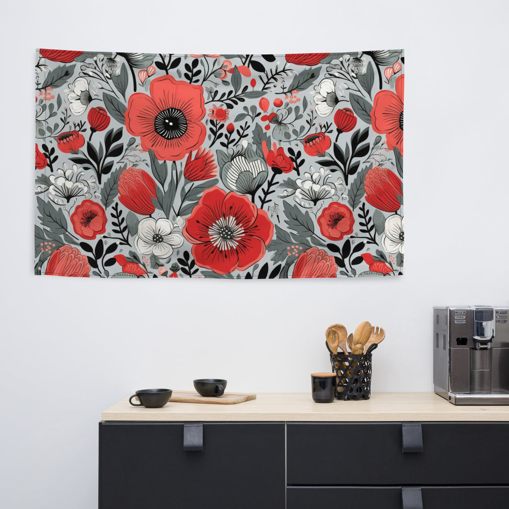 Floral Lover's Flower Enthusiast Wall Hanging Flag