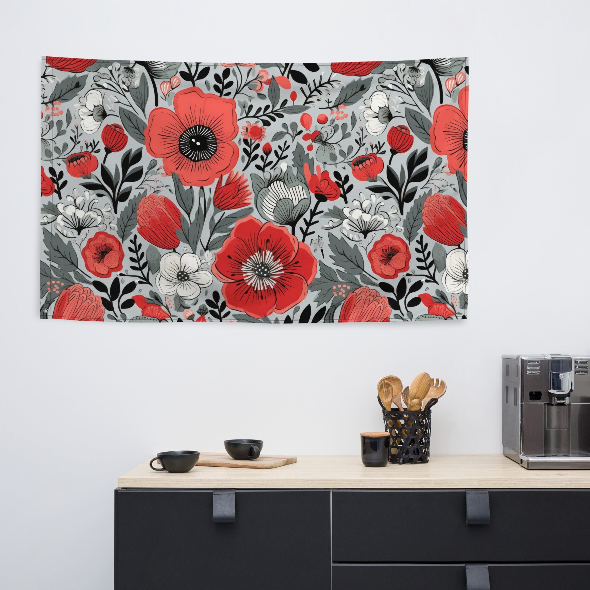 Floral Lover's Flower Enthusiast Wall Hanging Flag