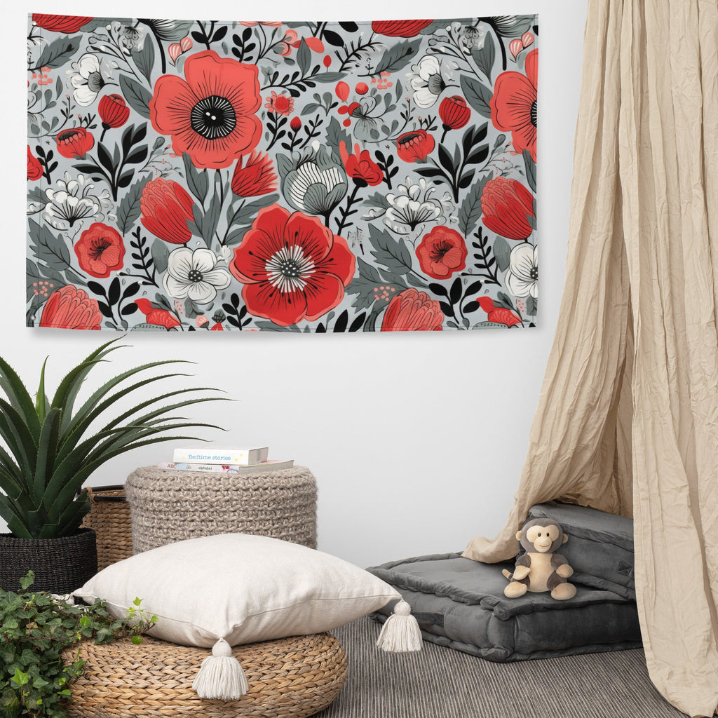 Floral Lover's Flower Enthusiast Wall Hanging Flag
