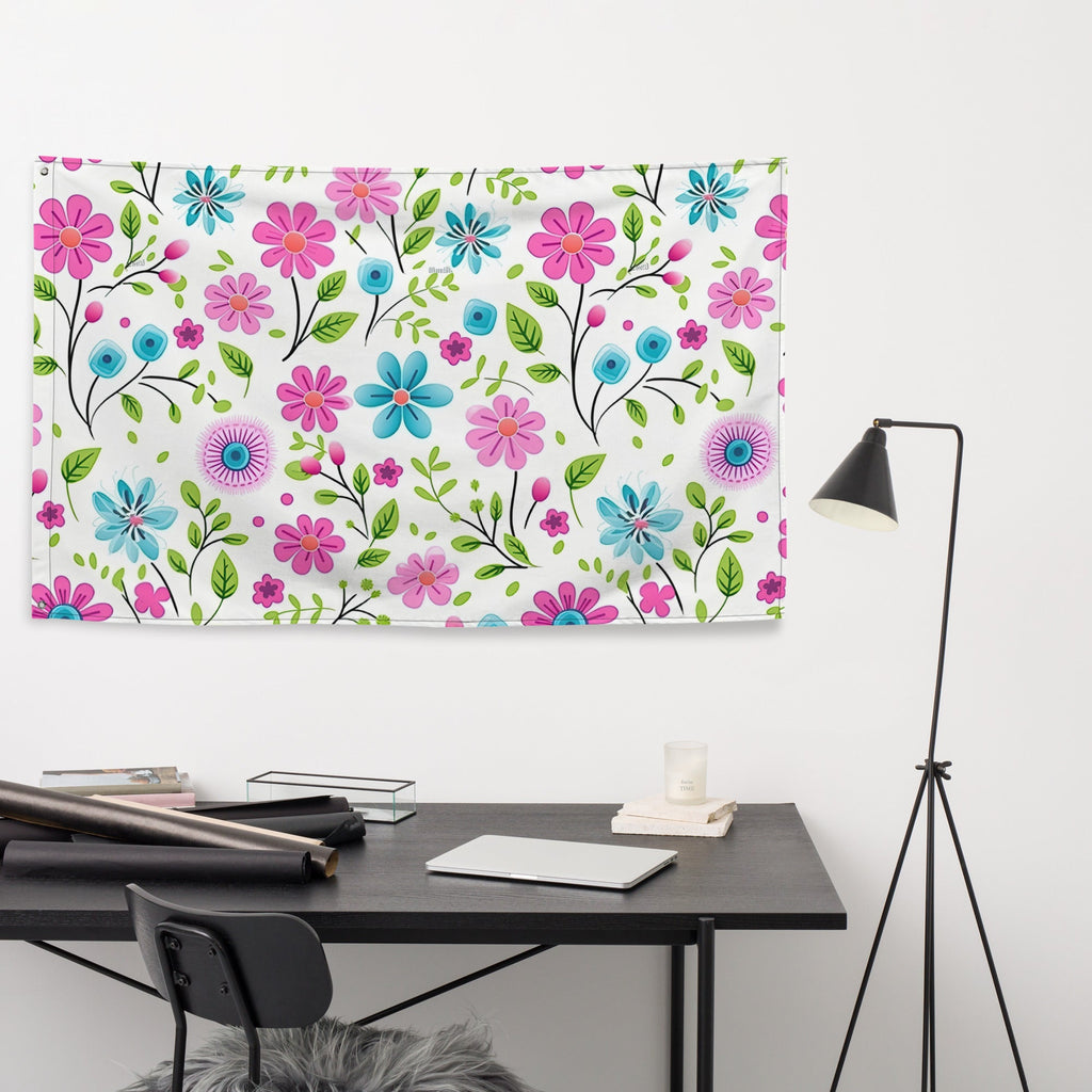 Floral Lover's Flower Enthusiast Wall Hanging Flag