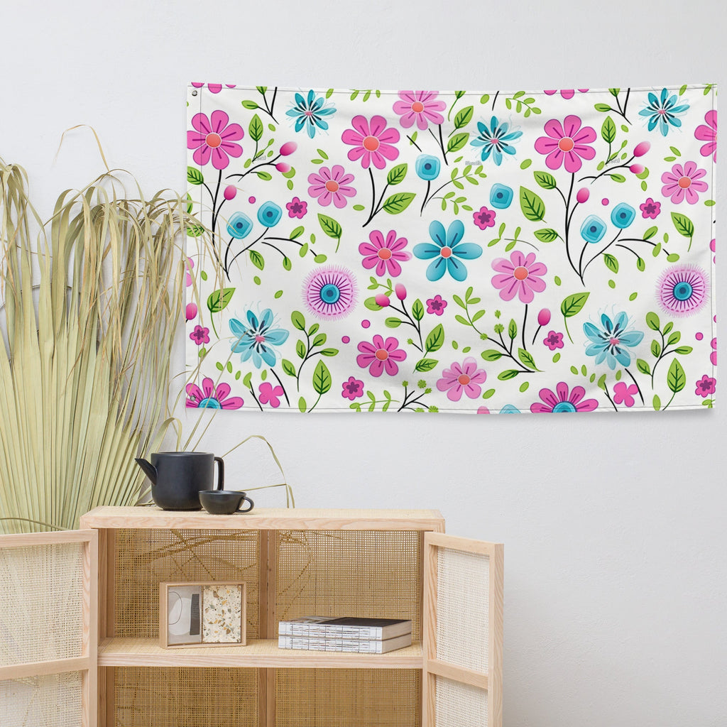 Floral Lover's Flower Enthusiast Wall Hanging Flag