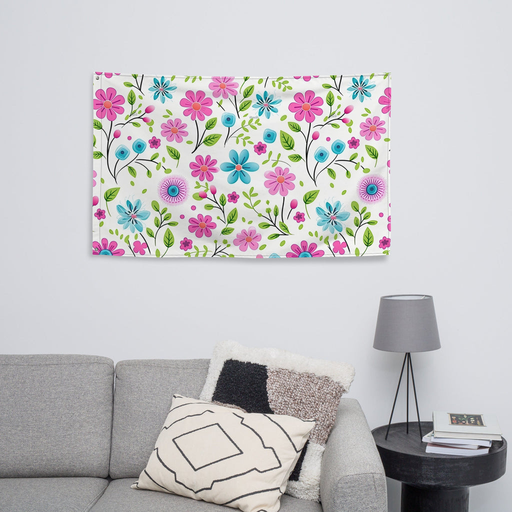 Floral Lover's Flower Enthusiast Wall Hanging Flag