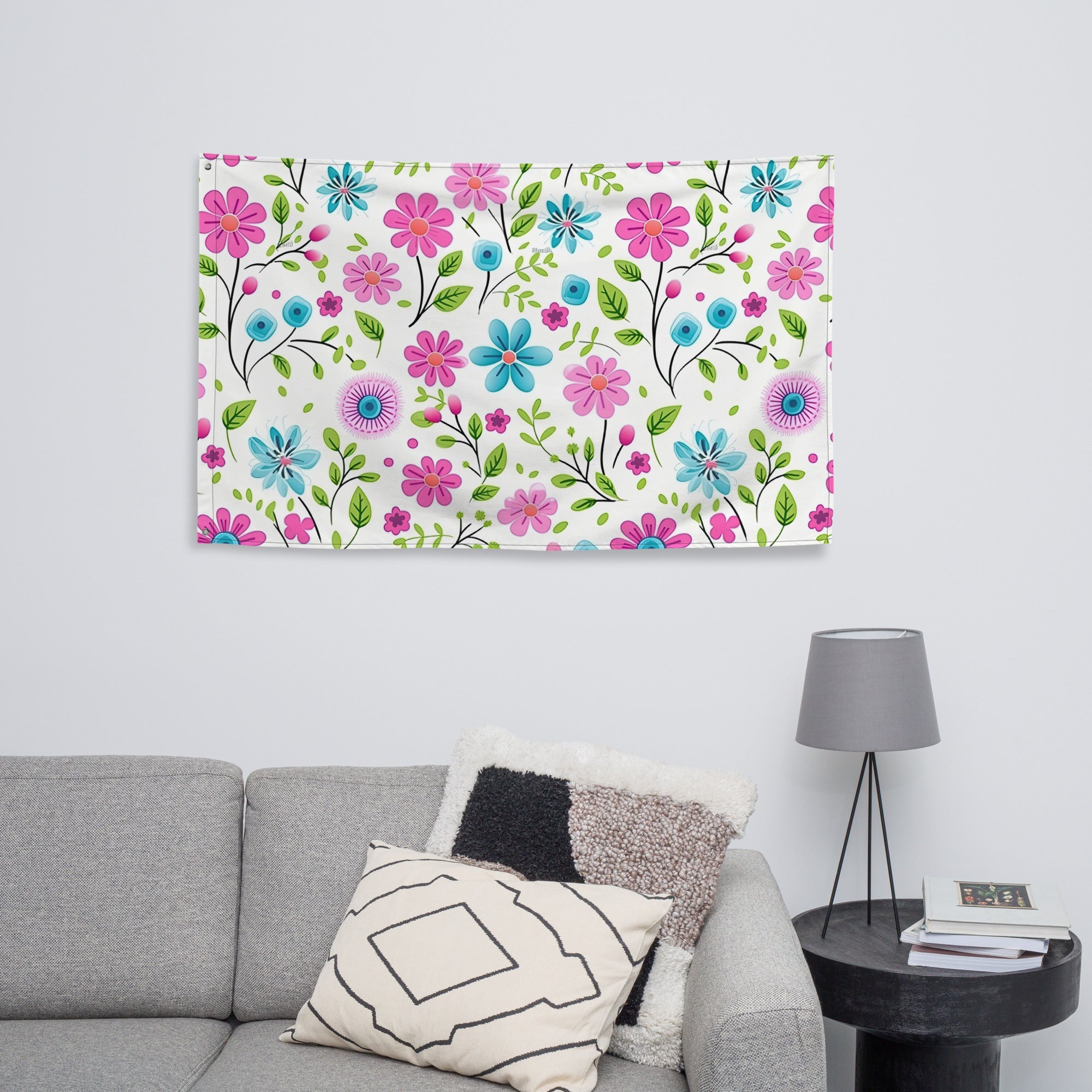 Floral Lover's Flower Enthusiast Wall Hanging Flag