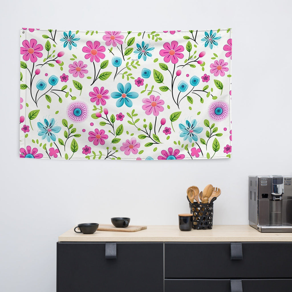 Floral Lover's Flower Enthusiast Wall Hanging Flag