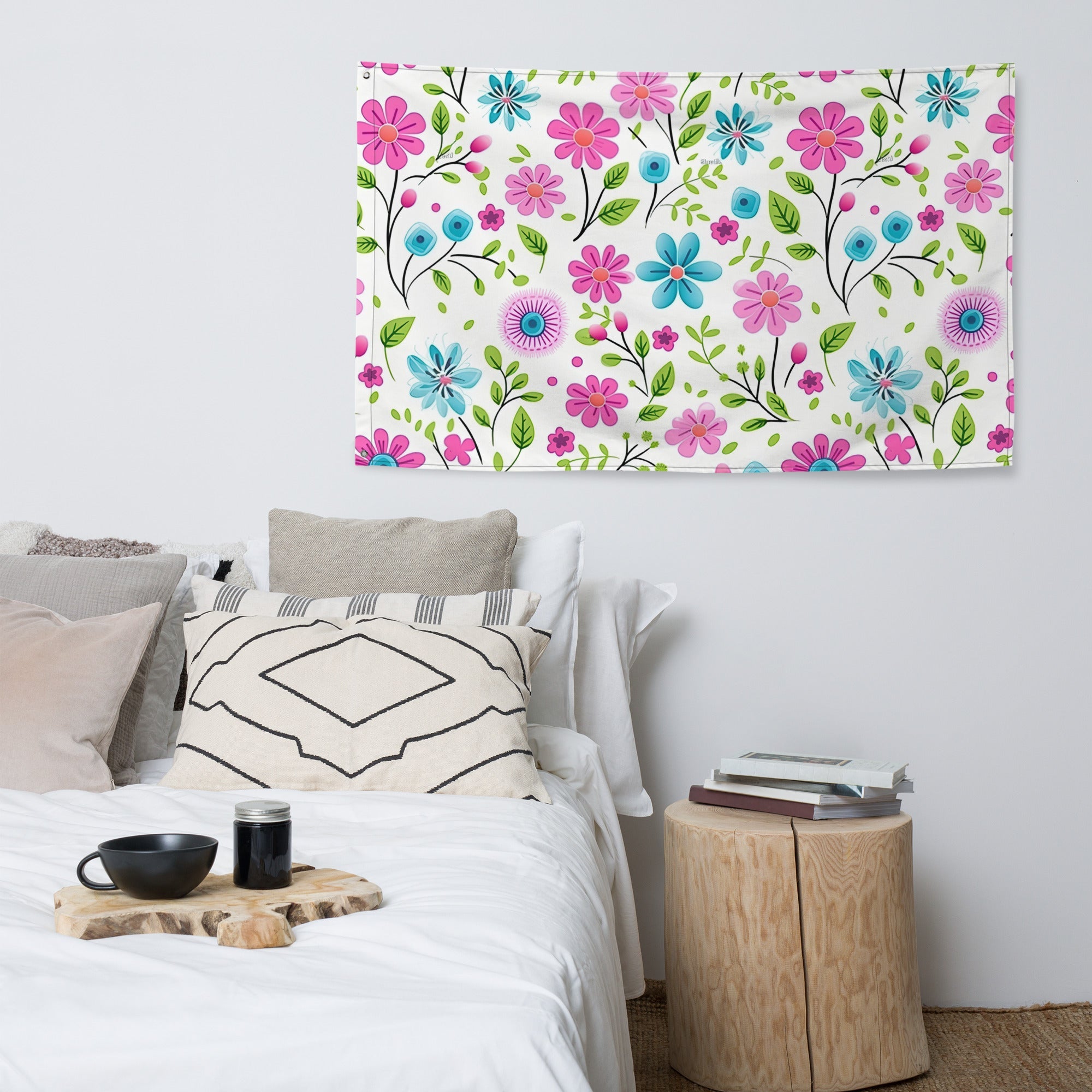 Floral Lover's Flower Enthusiast Wall Hanging Flag