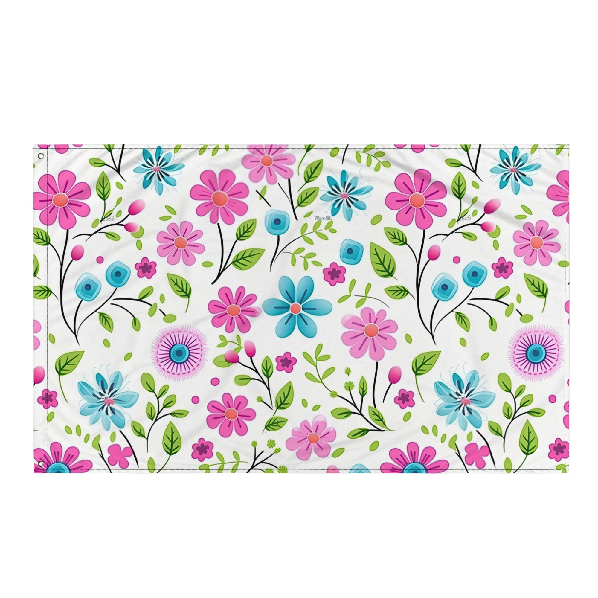 Floral Lover's Flower Enthusiast Wall Hanging Flag