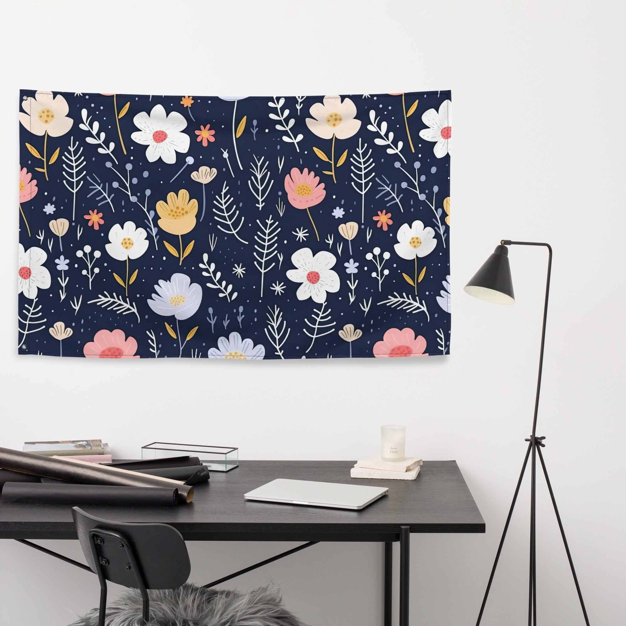 Floral Lover's Flower Enthusiast Wall Hanging Flag