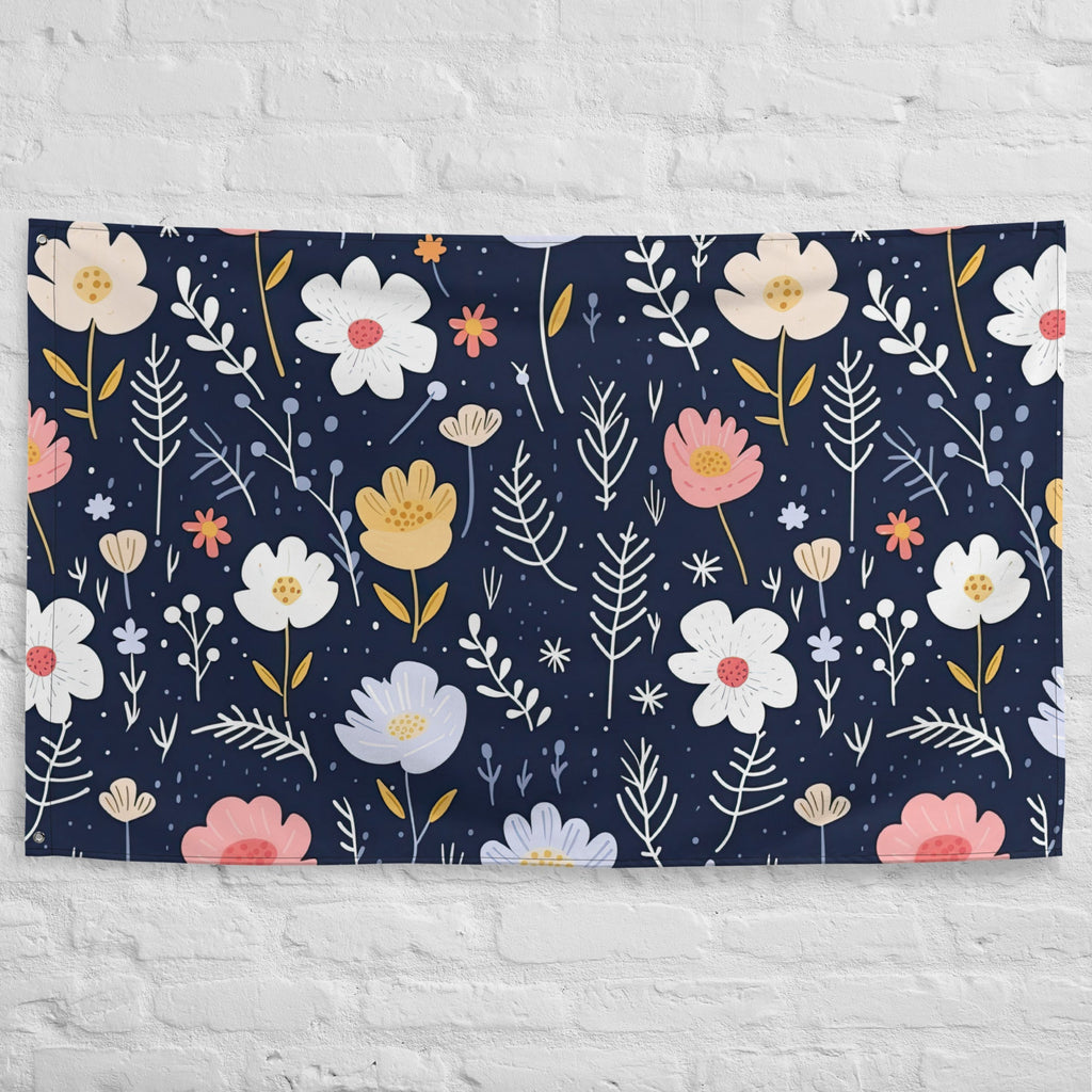 Floral Lover's Flower Enthusiast Wall Hanging Flag