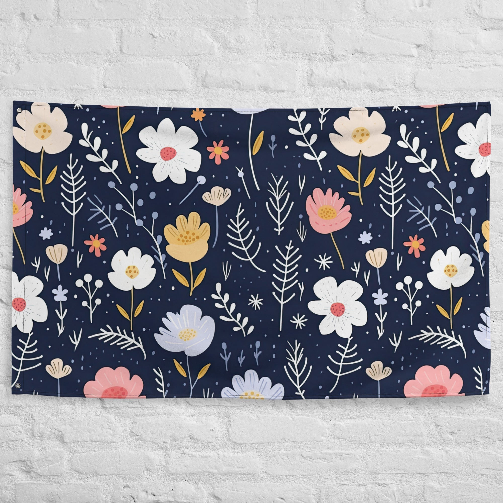 Floral Lover's Flower Enthusiast Wall Hanging Flag