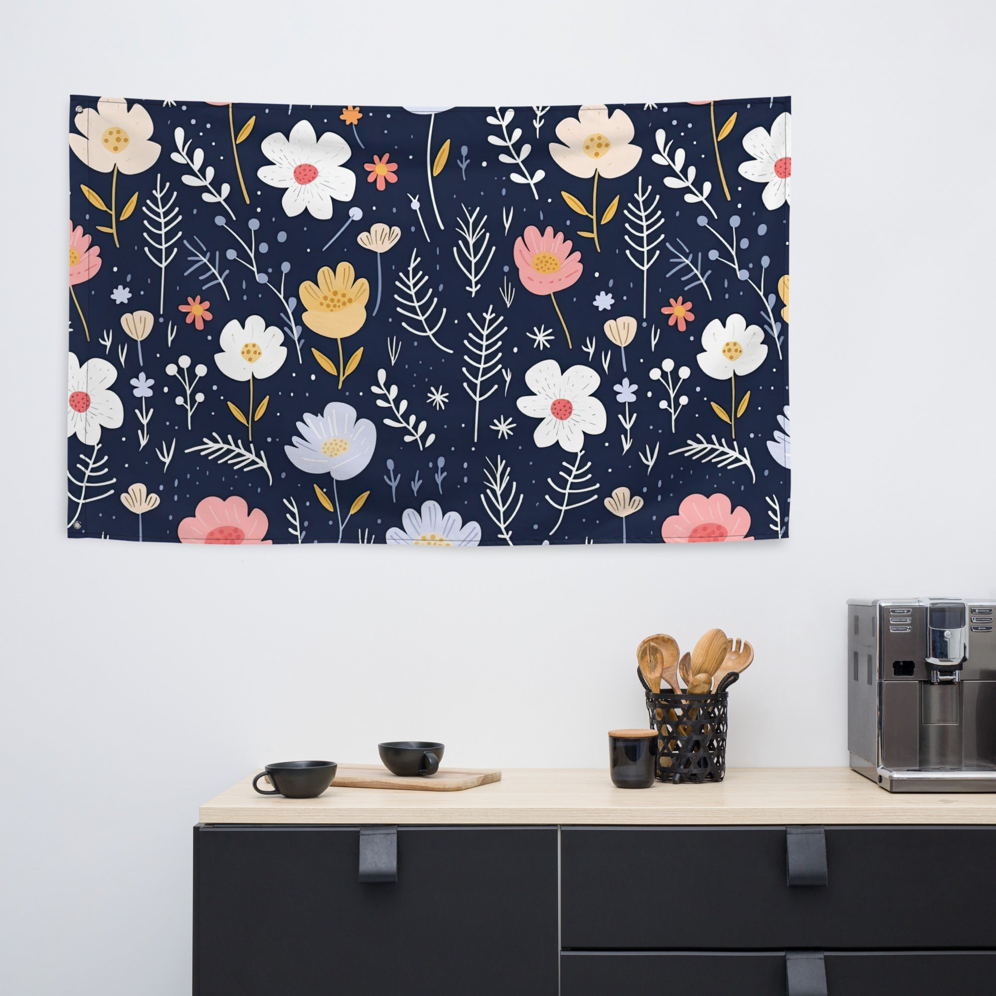 Floral Lover's Flower Enthusiast Wall Hanging Flag