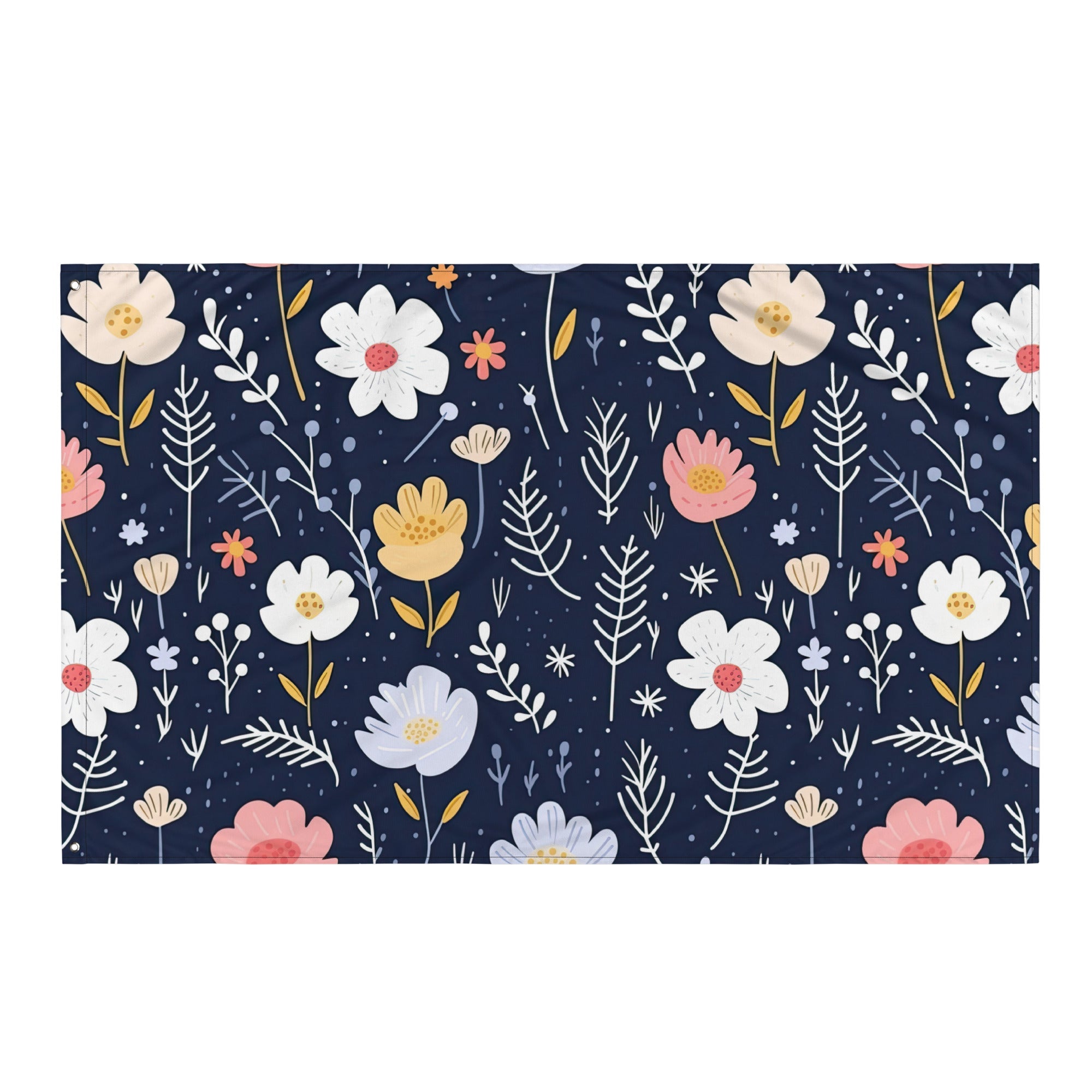 Floral Lover's Flower Enthusiast Wall Hanging Flag