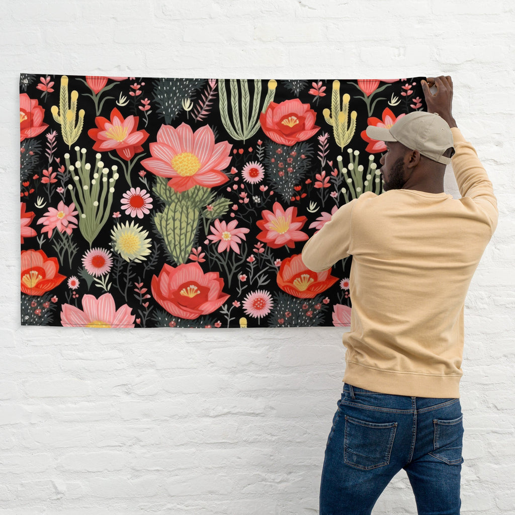 Floral Lover's Flower Enthusiast Wall Hanging Flag