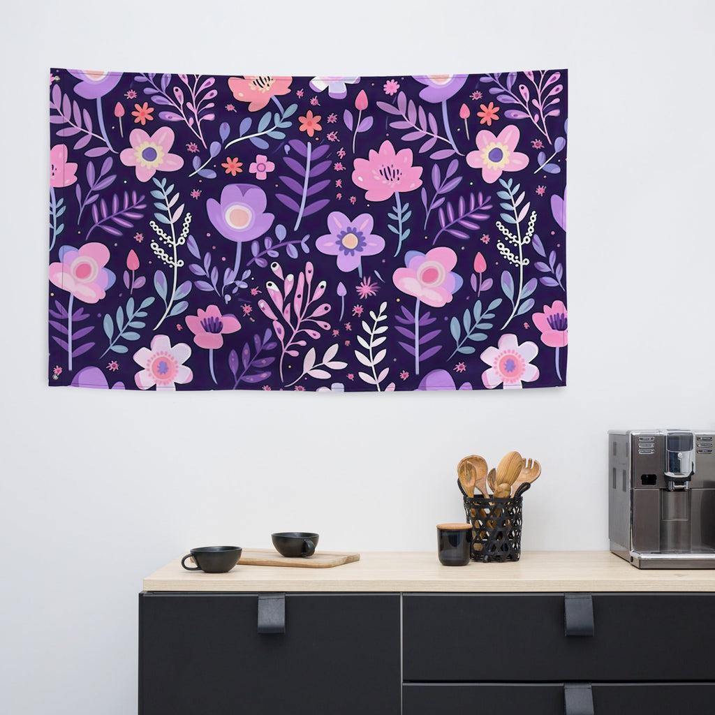 Floral Lover's Flower Enthusiast Wall Hanging Flag