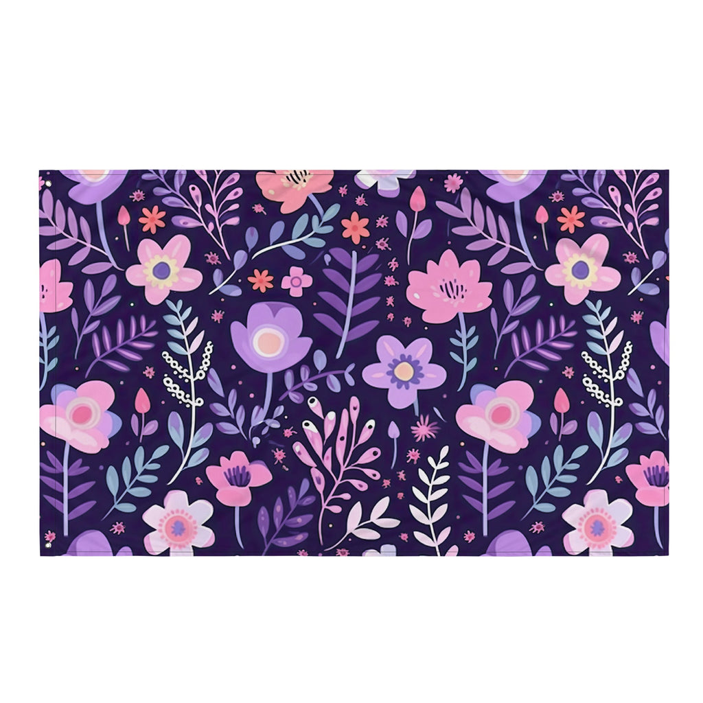Floral Lover's Flower Enthusiast Wall Hanging Flag