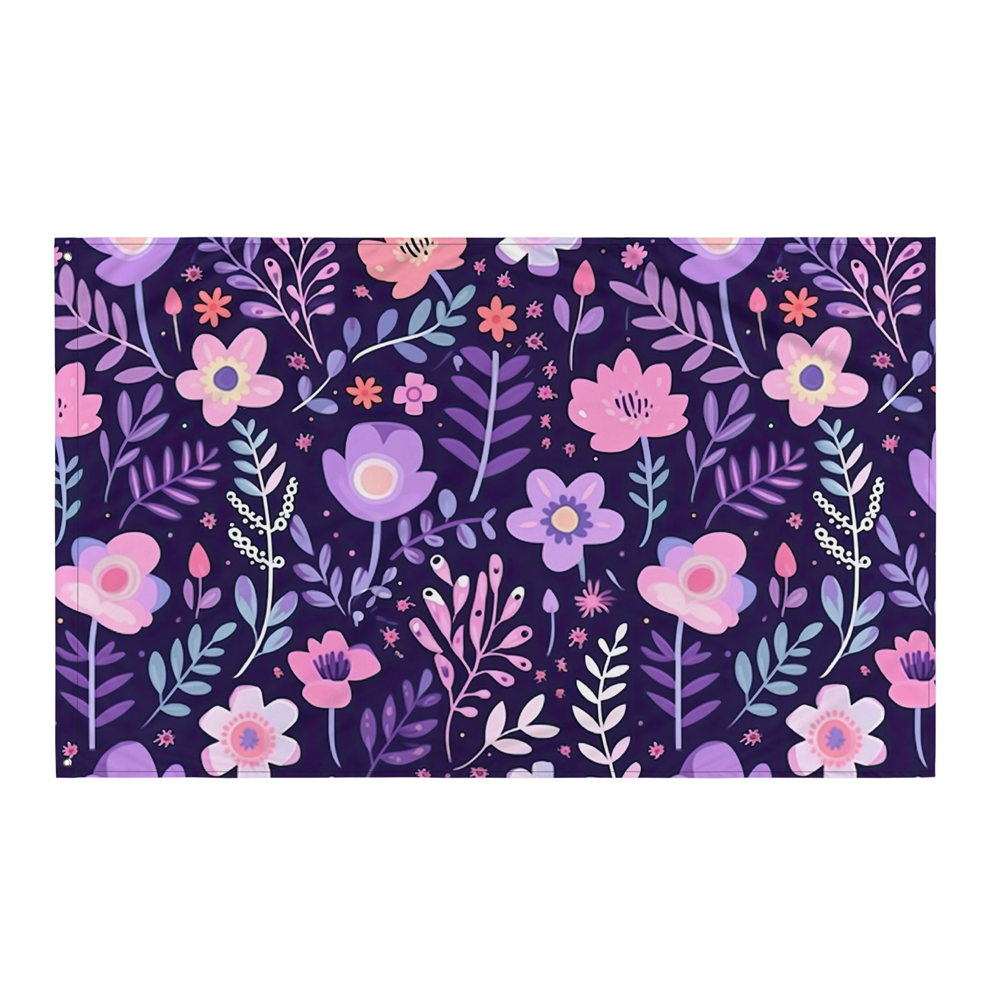 Floral Lover's Flower Enthusiast Wall Hanging Flag
