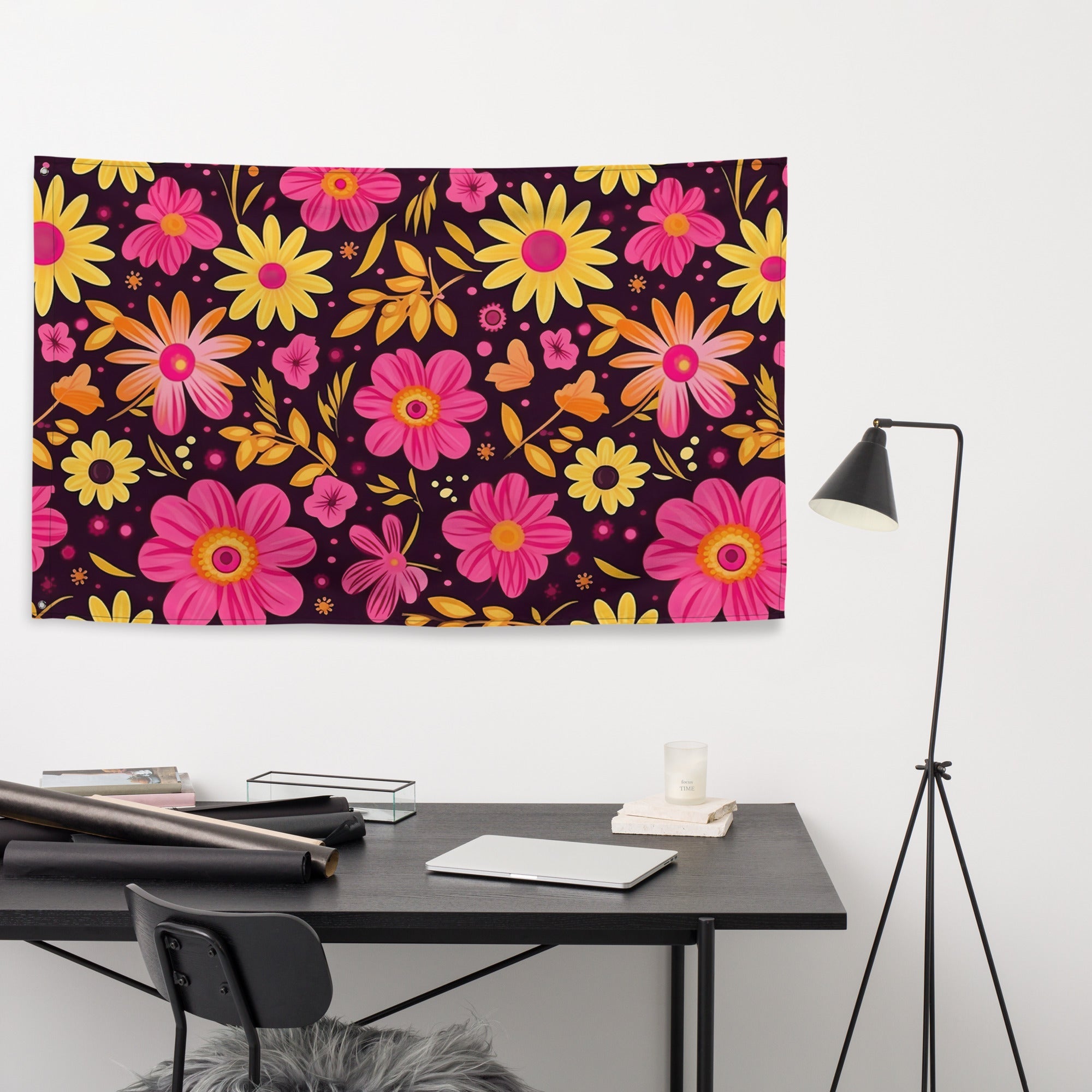 Floral Lover's Flower Enthusiast Wall Hanging Flag