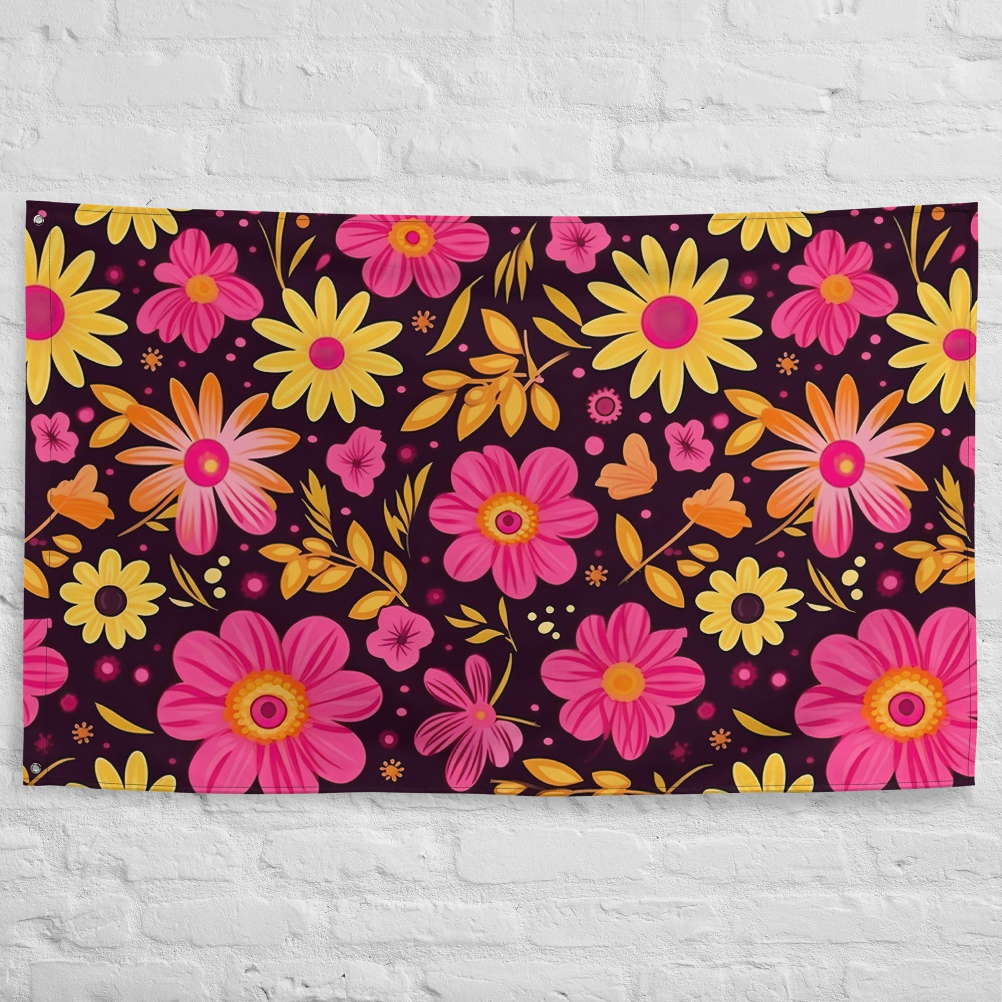 Floral Lover's Flower Enthusiast Wall Hanging Flag