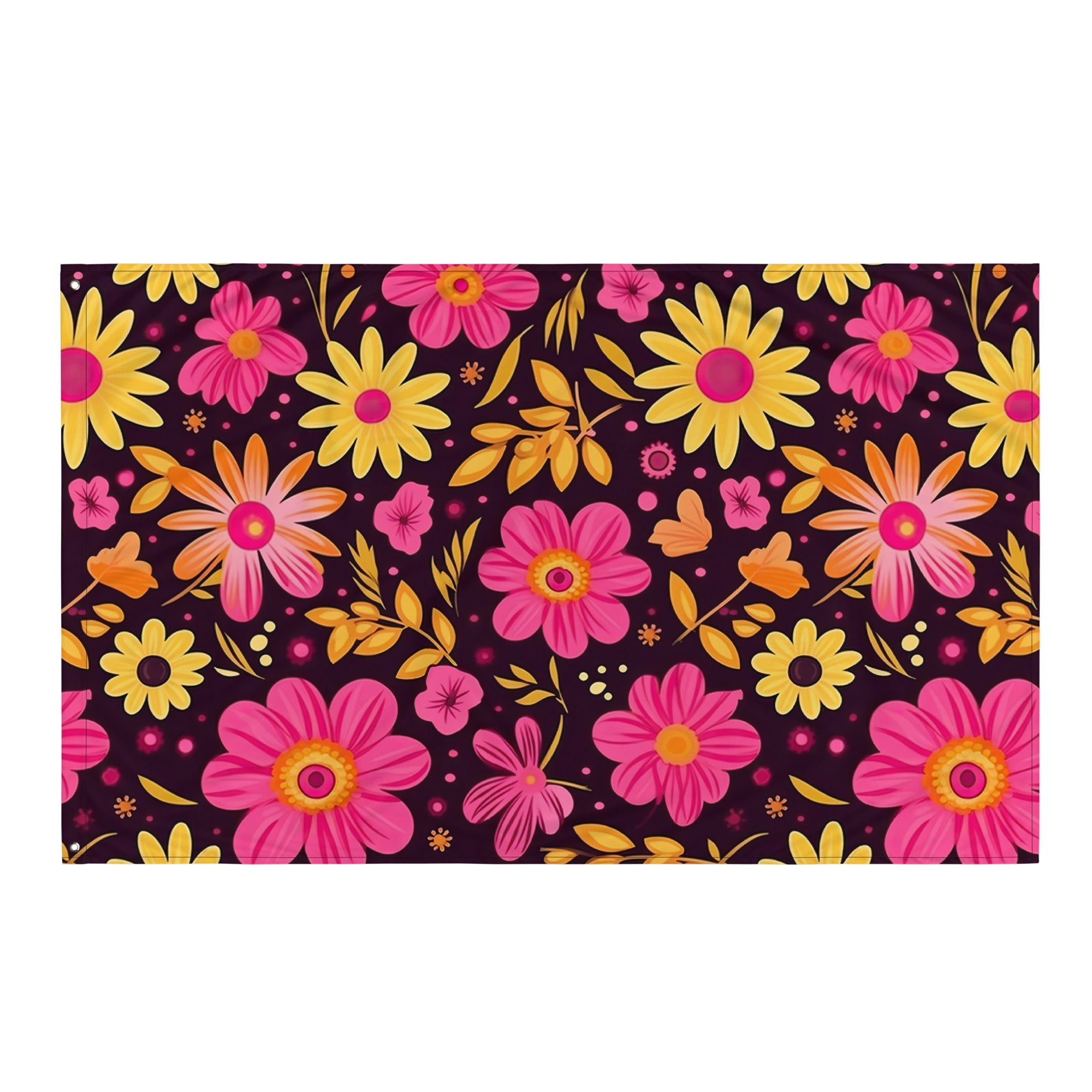 Floral Lover's Flower Enthusiast Wall Hanging Flag
