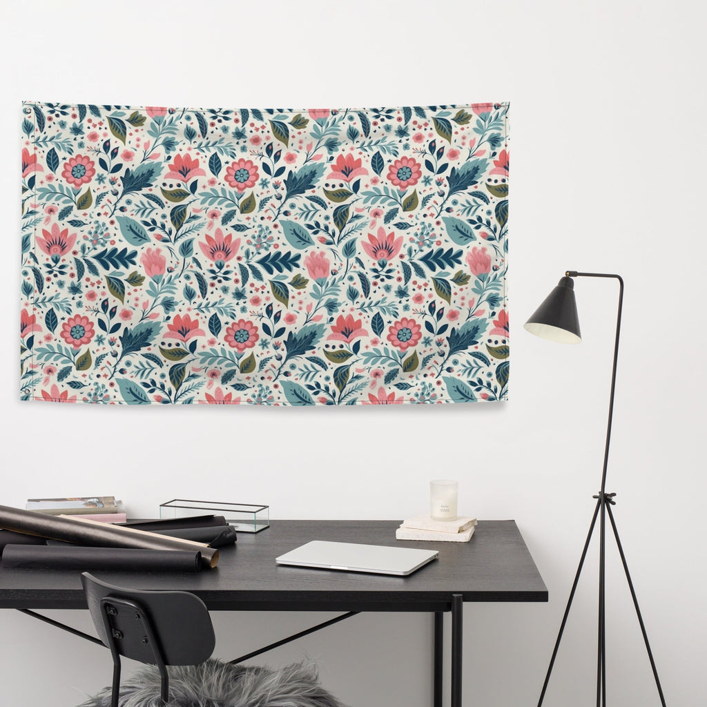 Floral Lover's Flower Enthusiast Wall Hanging Flag