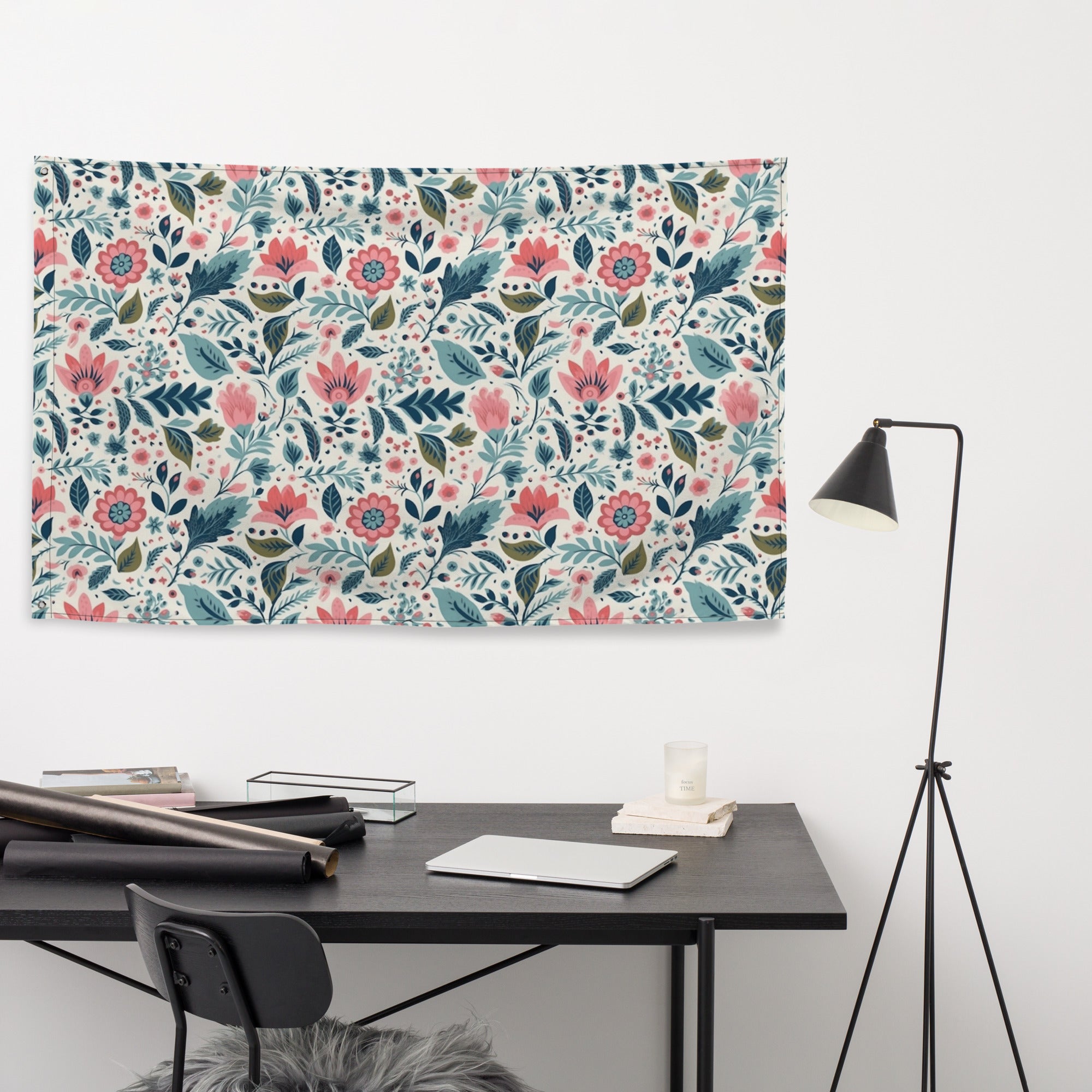 Floral Lover's Flower Enthusiast Wall Hanging Flag