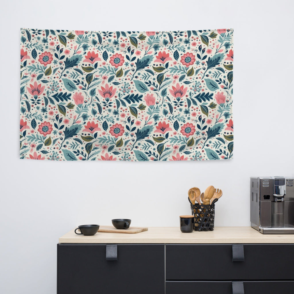 Floral Lover's Flower Enthusiast Wall Hanging Flag