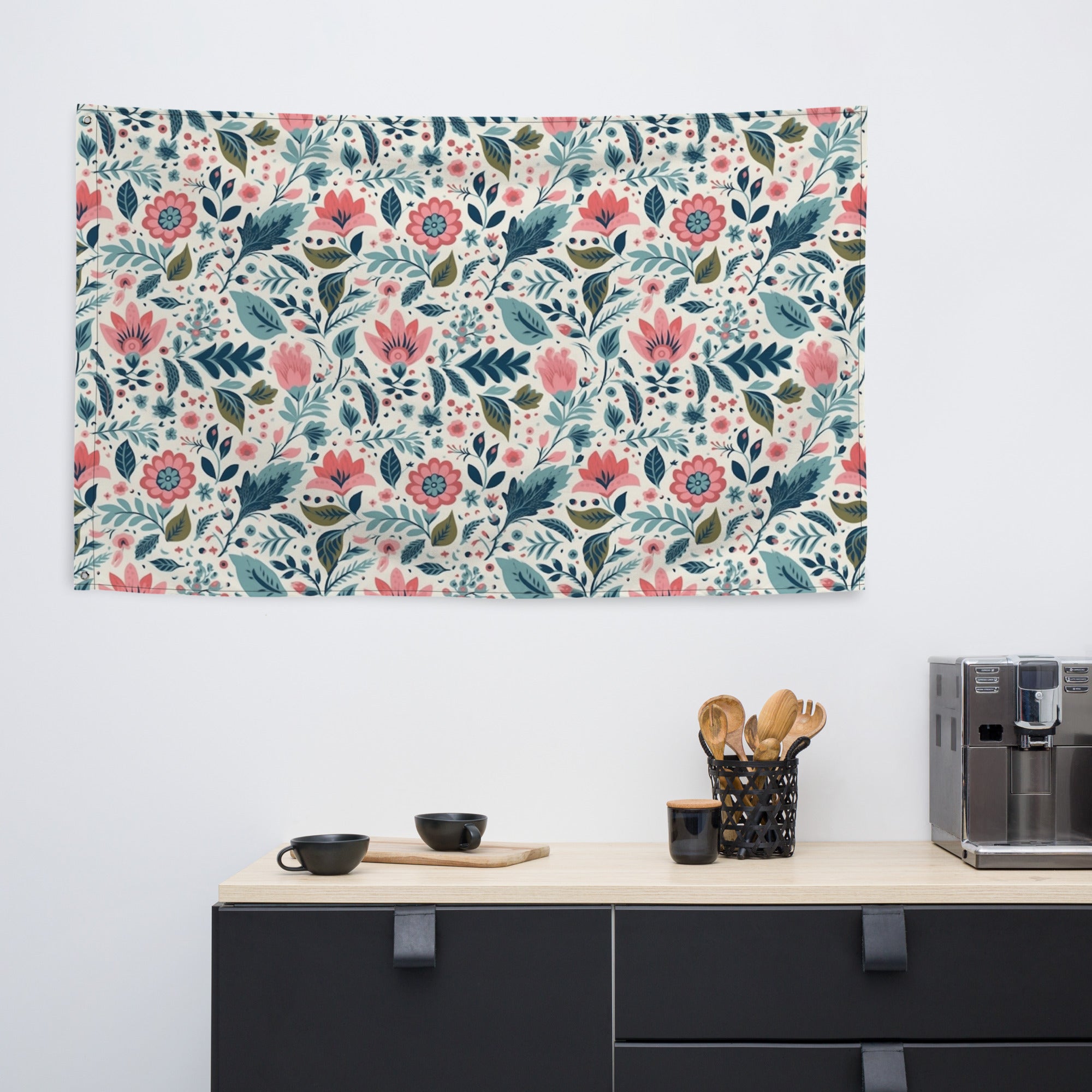 Floral Lover's Flower Enthusiast Wall Hanging Flag