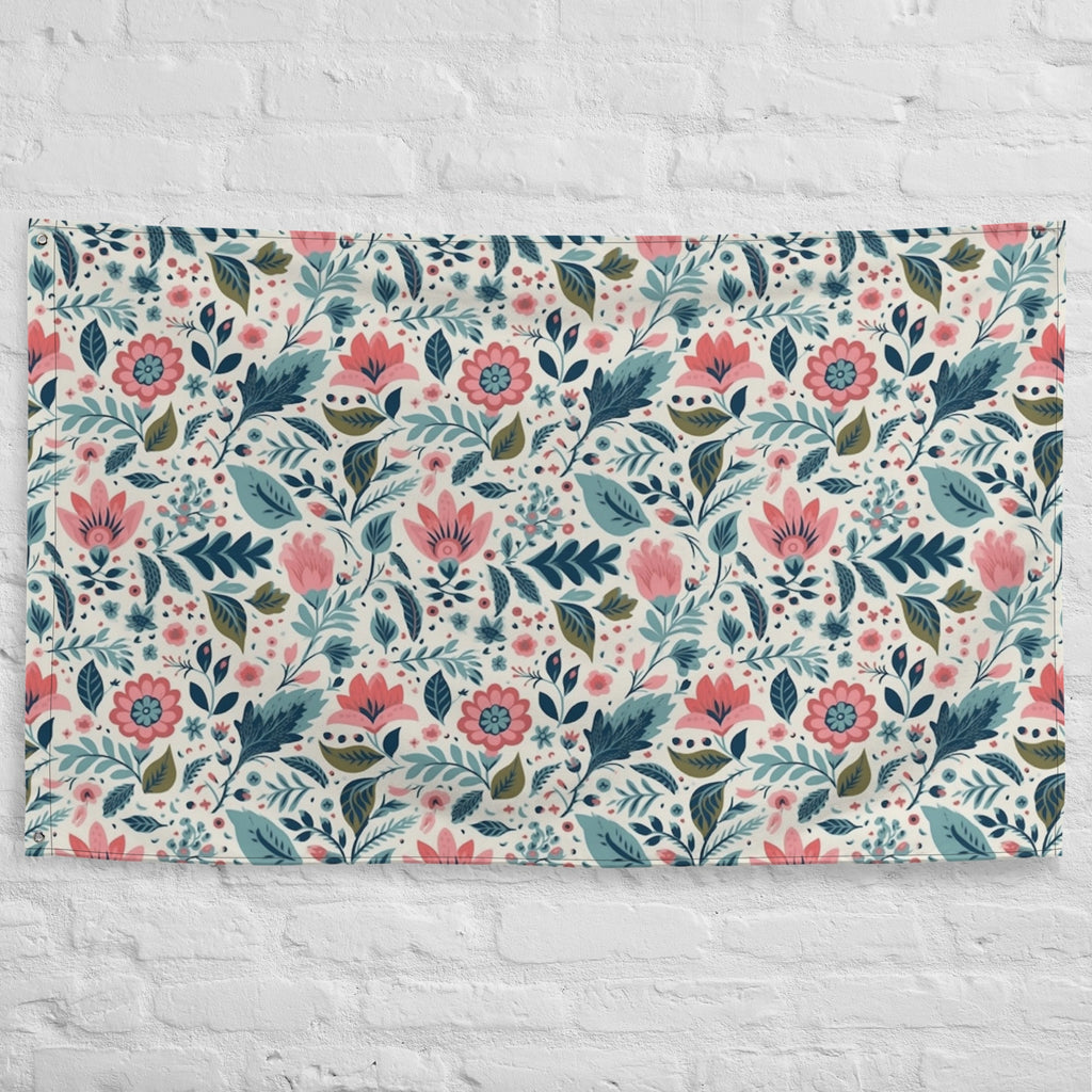 Floral Lover's Flower Enthusiast Wall Hanging Flag