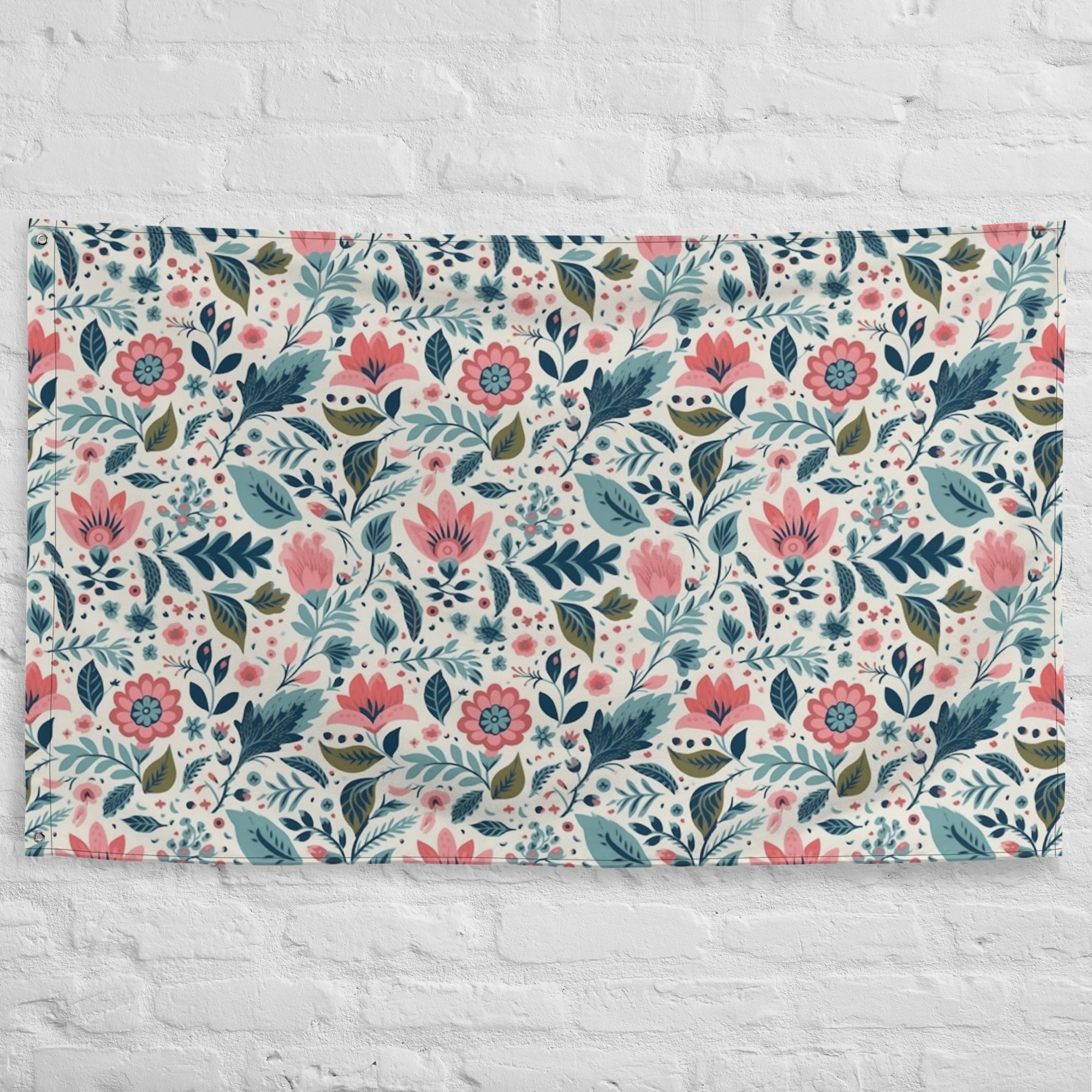 Floral Lover's Flower Enthusiast Wall Hanging Flag