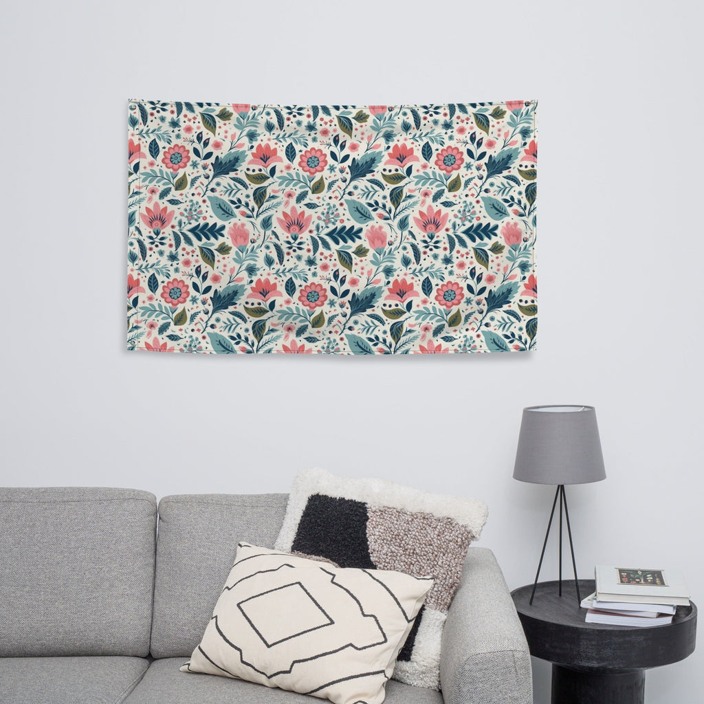 Floral Lover's Flower Enthusiast Wall Hanging Flag
