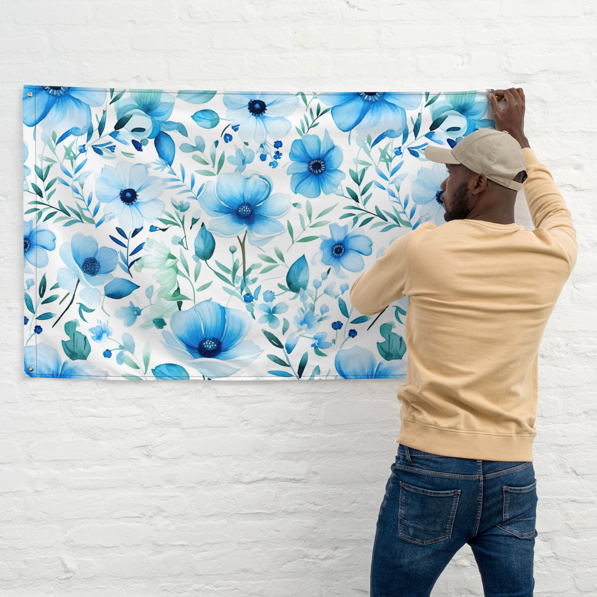 Floral Lover's Flower Enthusiast Wall Hanging Flag