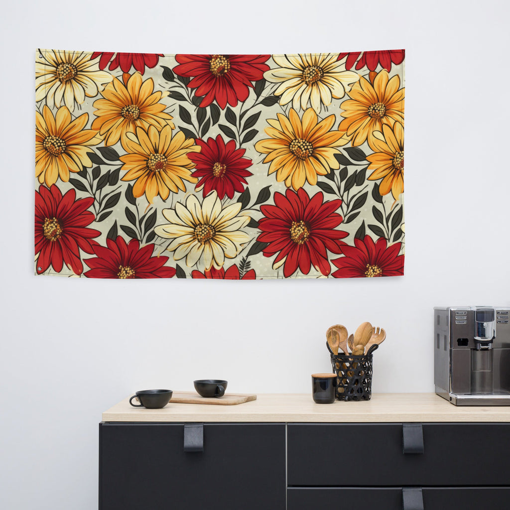 Floral Lover's Flower Enthusiast Wall Hanging Flag