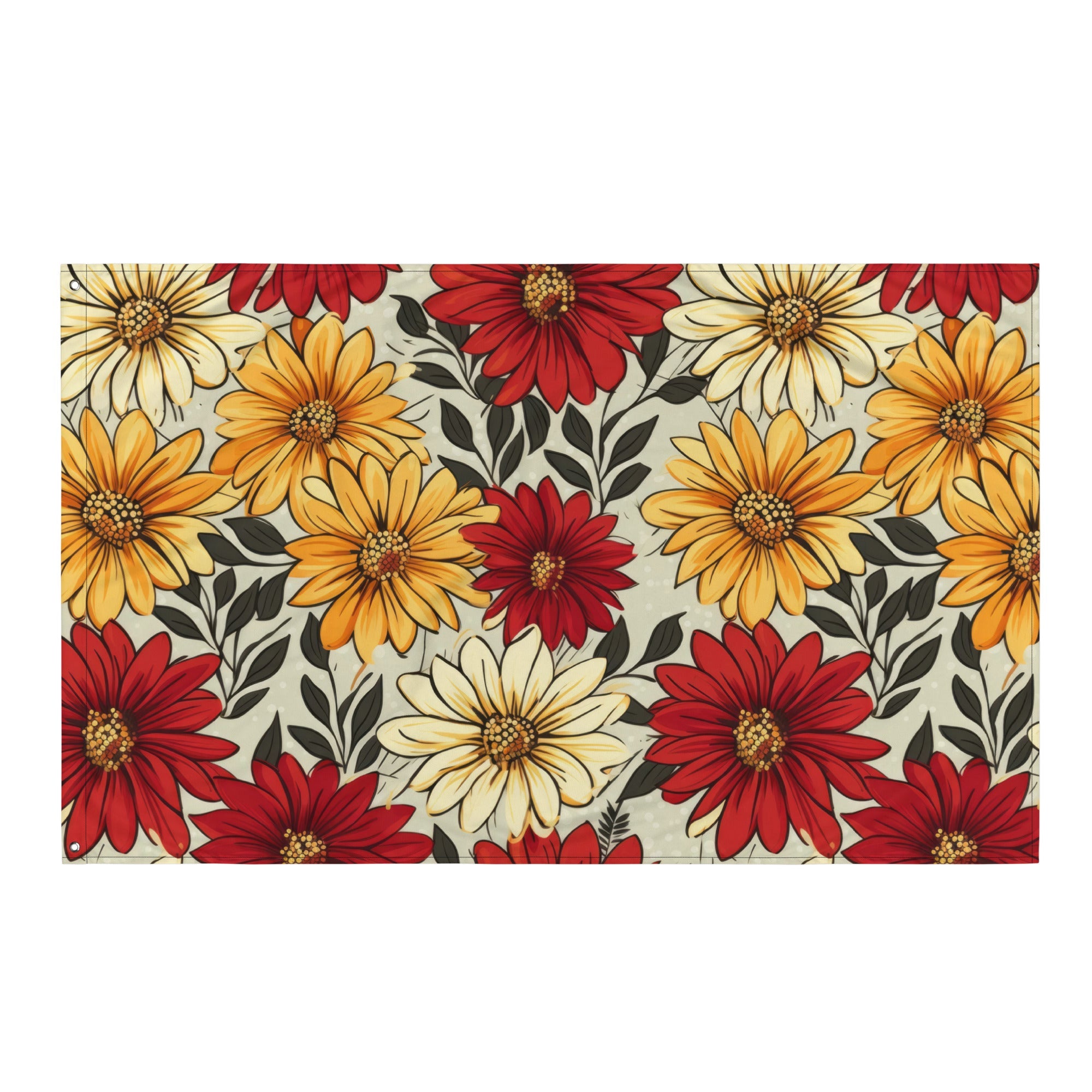 Floral Lover's Flower Enthusiast Wall Hanging Flag