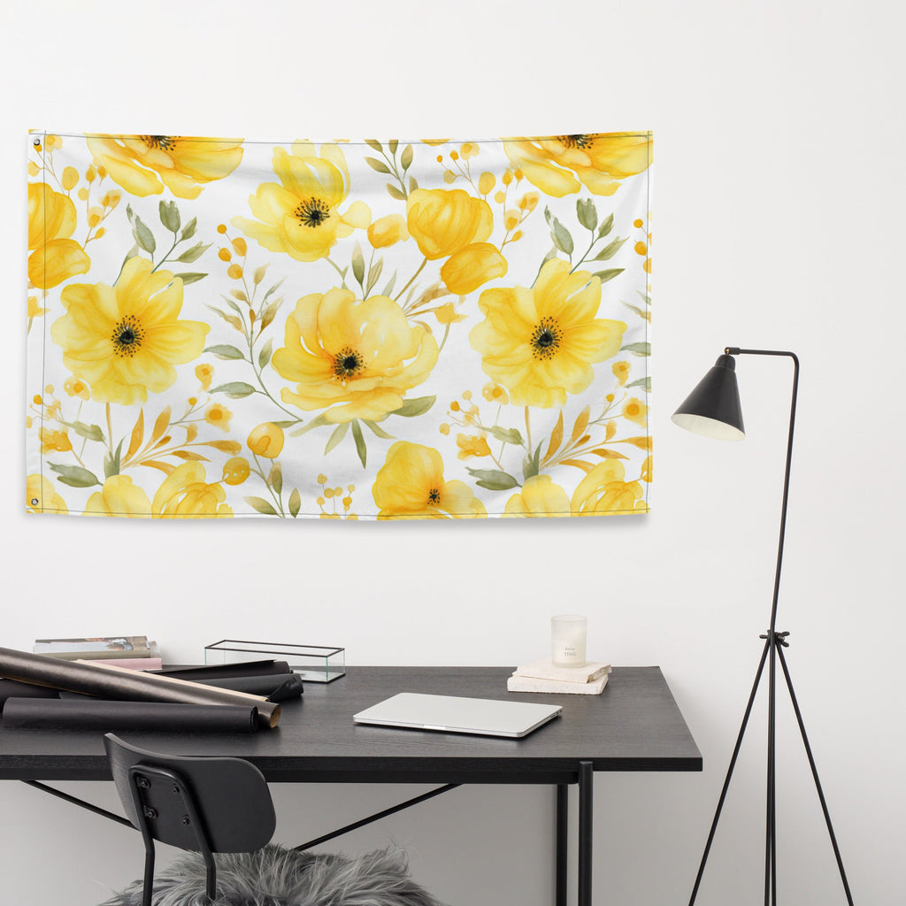 Floral Lover's Flower Enthusiast Wall Hanging Flag