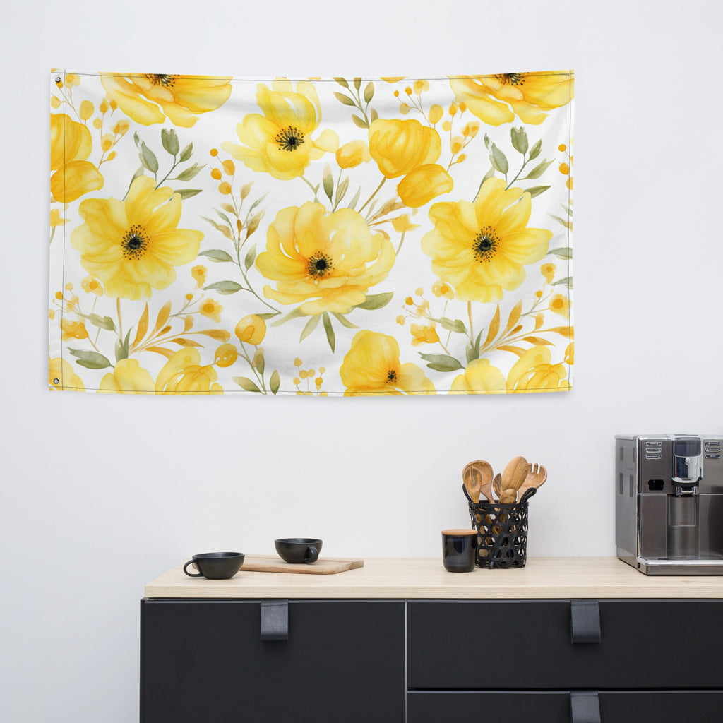 Floral Lover's Flower Enthusiast Wall Hanging Flag