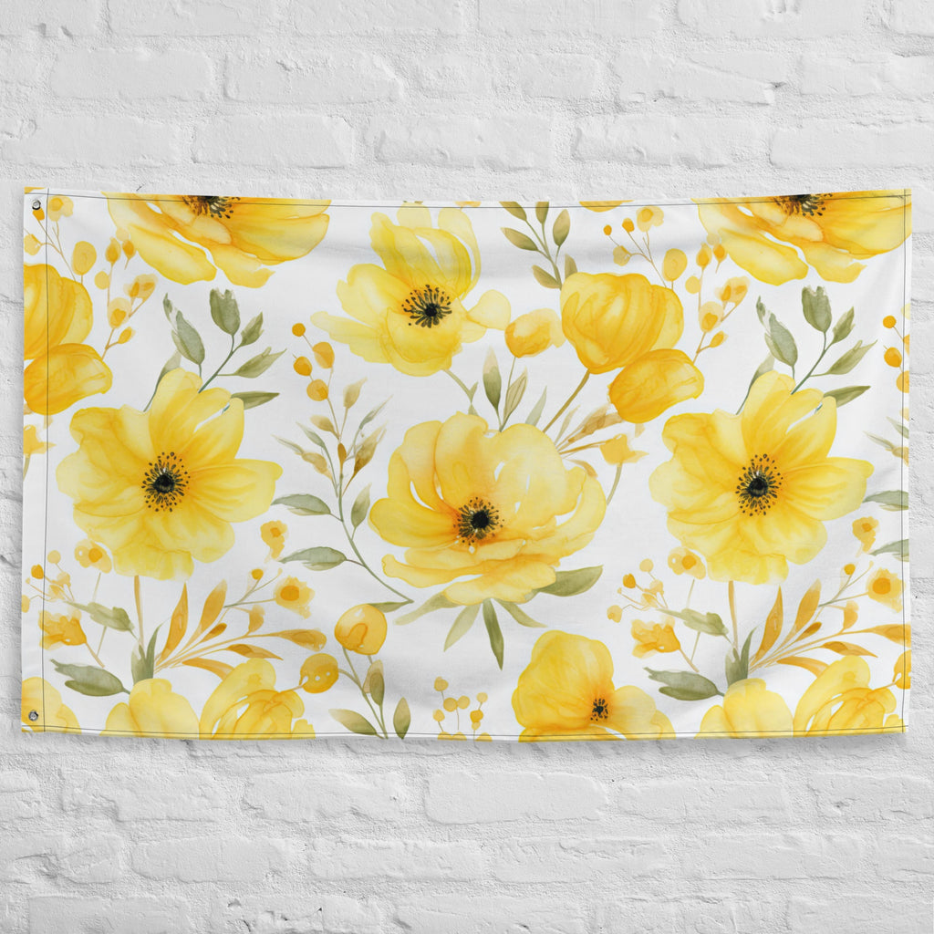 Floral Lover's Flower Enthusiast Wall Hanging Flag