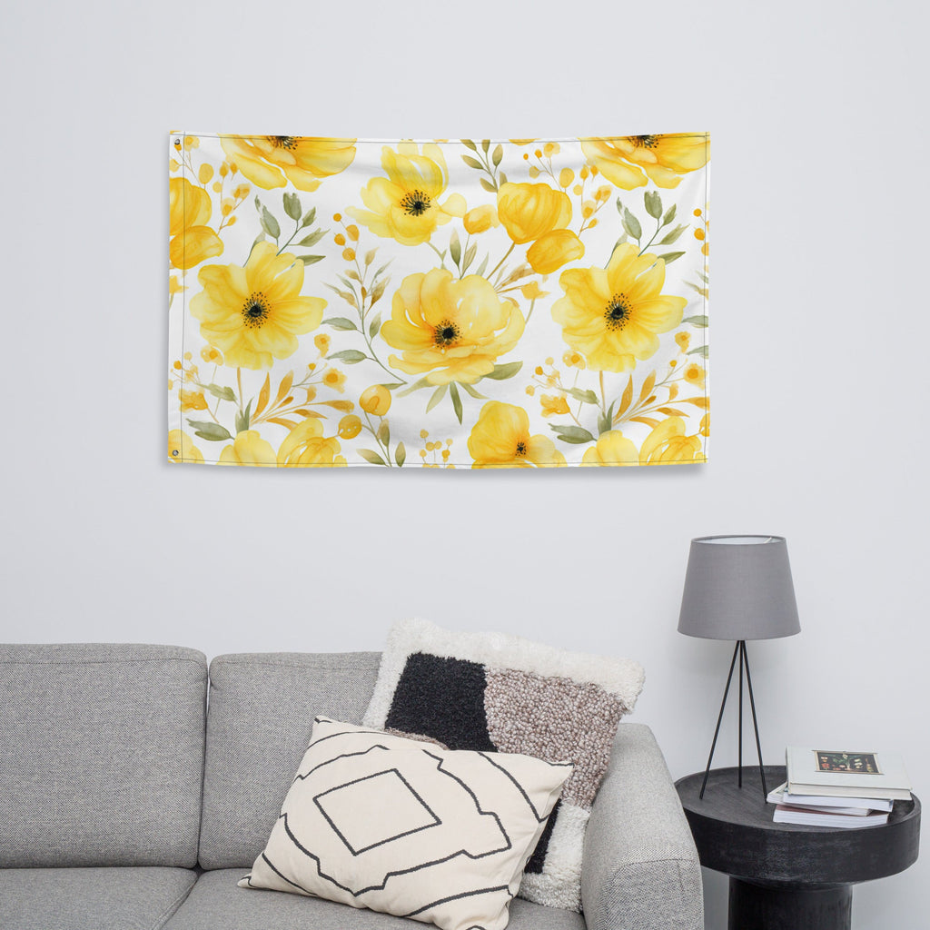 Floral Lover's Flower Enthusiast Wall Hanging Flag