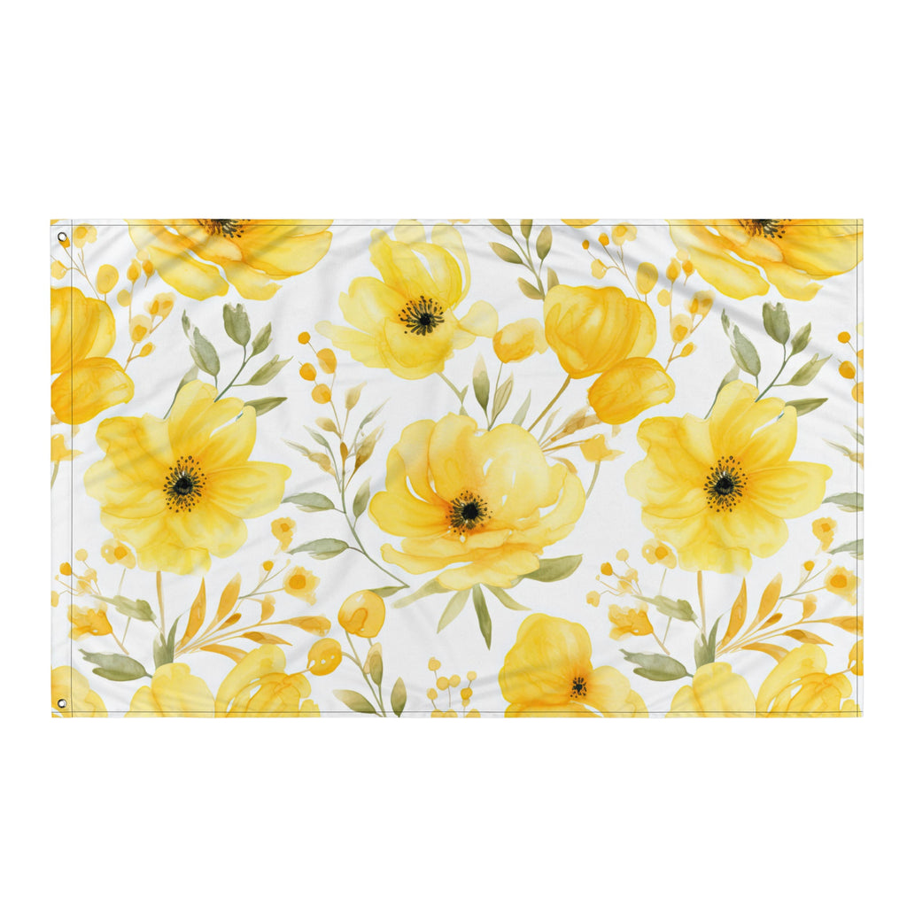 Floral Lover's Flower Enthusiast Wall Hanging Flag