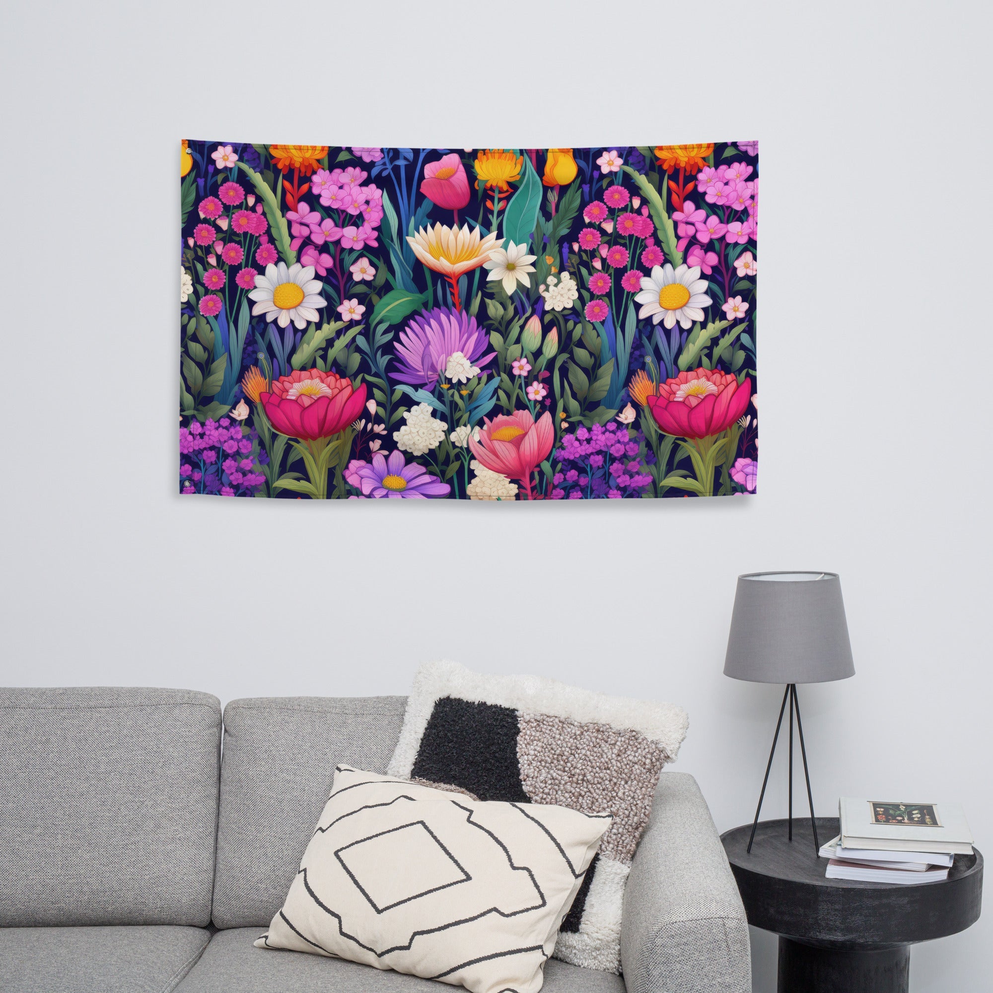 Floral Lover's Flower Enthusiast Wall Hanging Flag