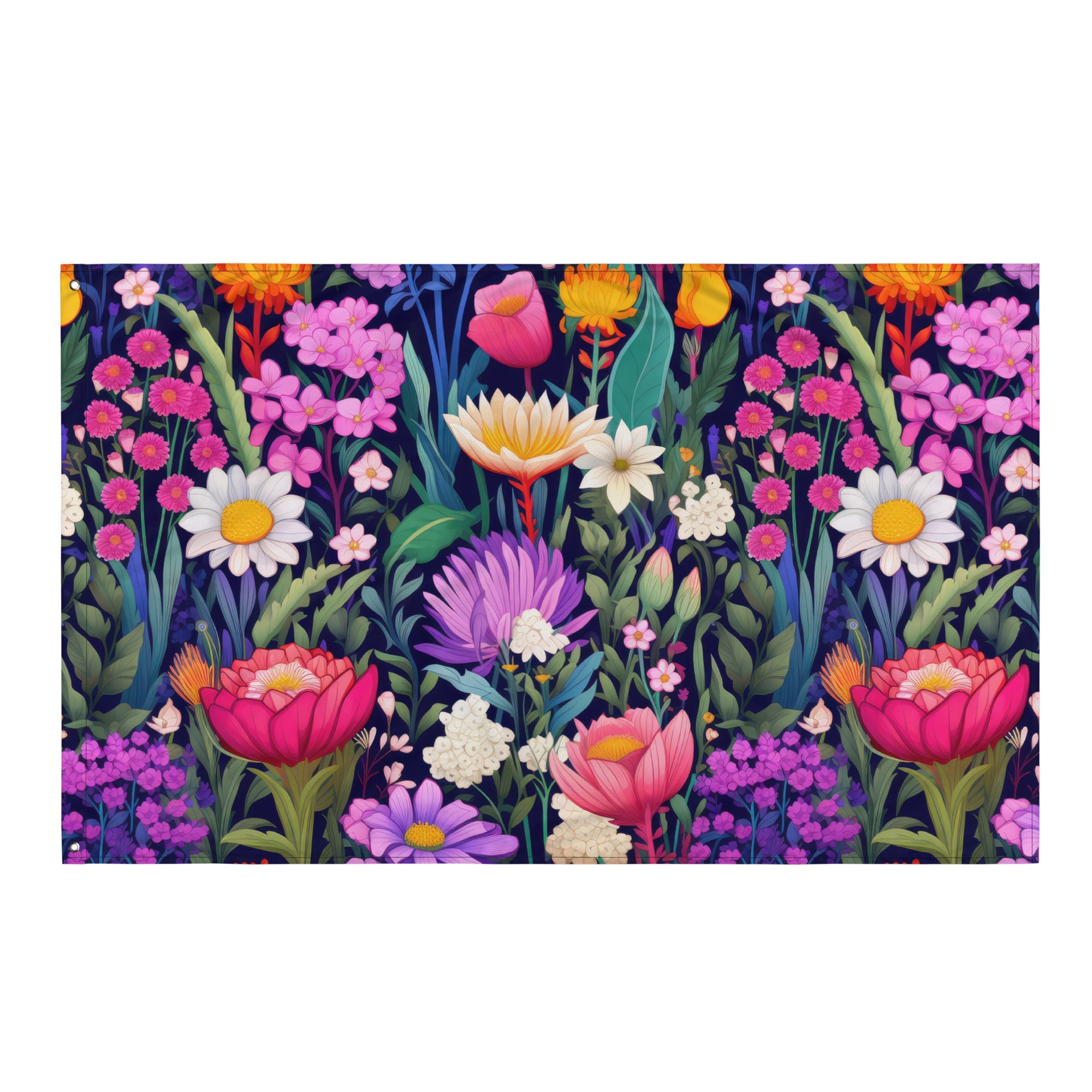 Floral Lover's Flower Enthusiast Wall Hanging Flag