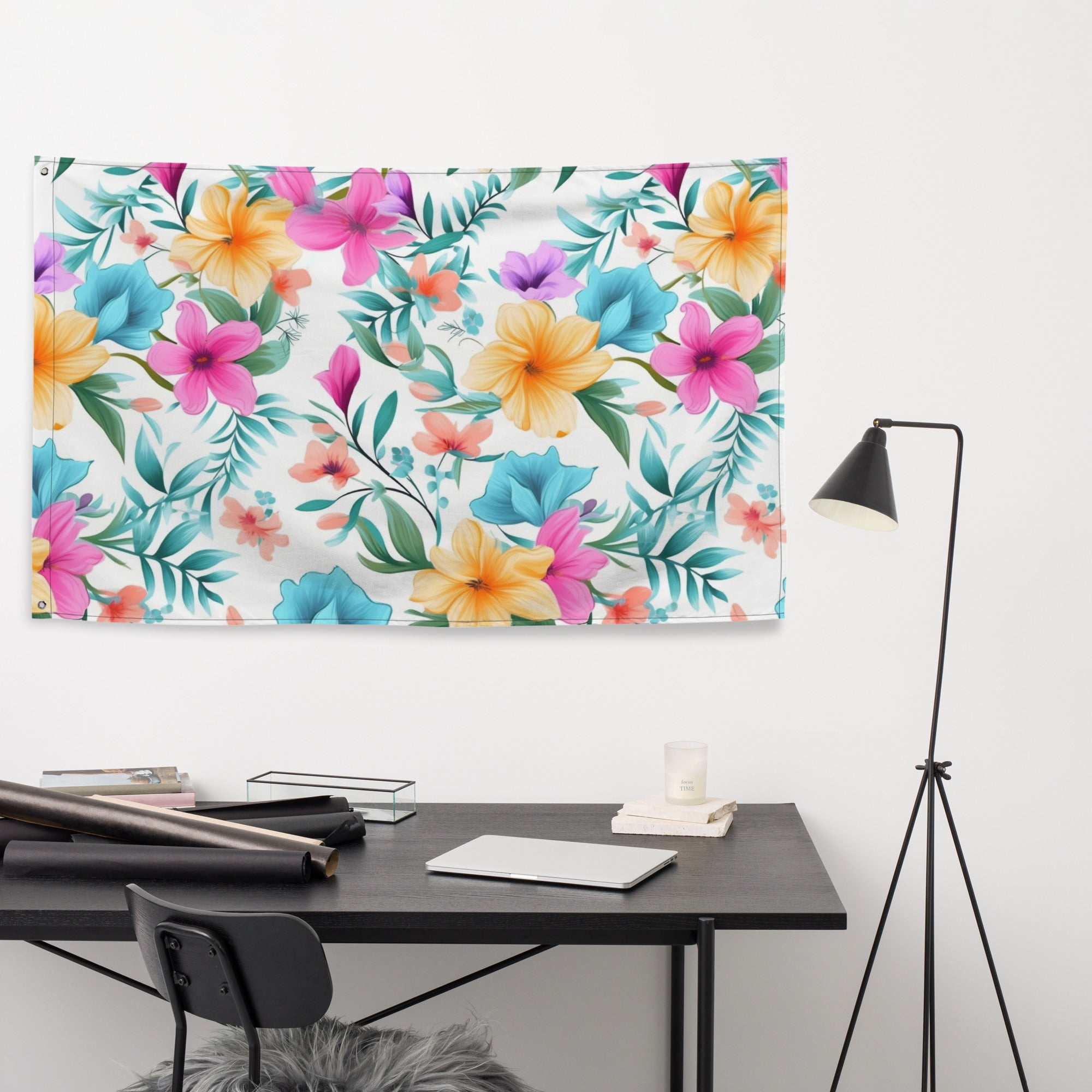 Floral Lover's Flower Enthusiast Wall Hanging Flag