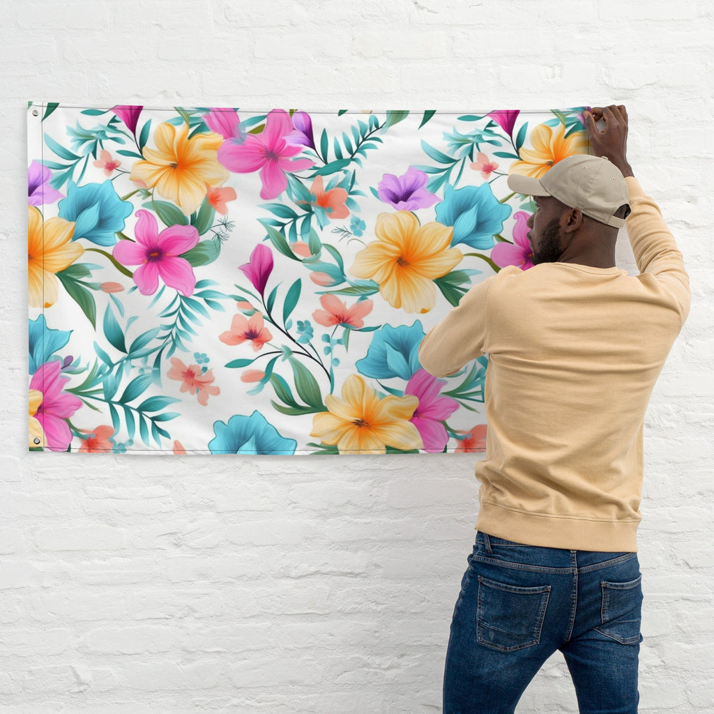 Floral Lover's Flower Enthusiast Wall Hanging Flag