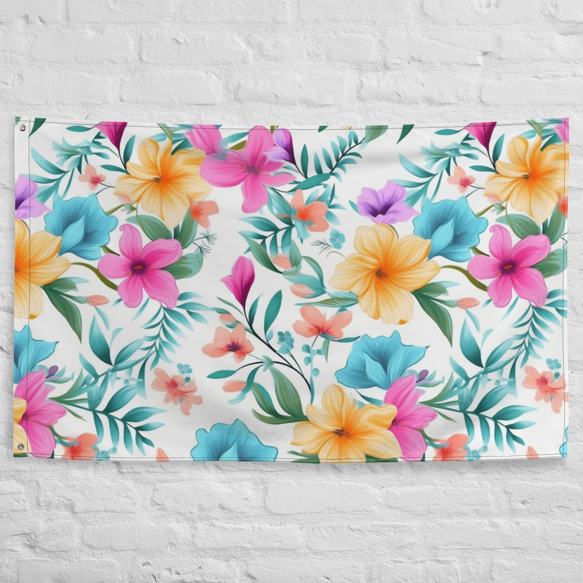 Floral Lover's Flower Enthusiast Wall Hanging Flag